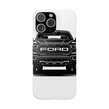 Ford Raptor (Gen 3) Slim Phone Case Greyscale