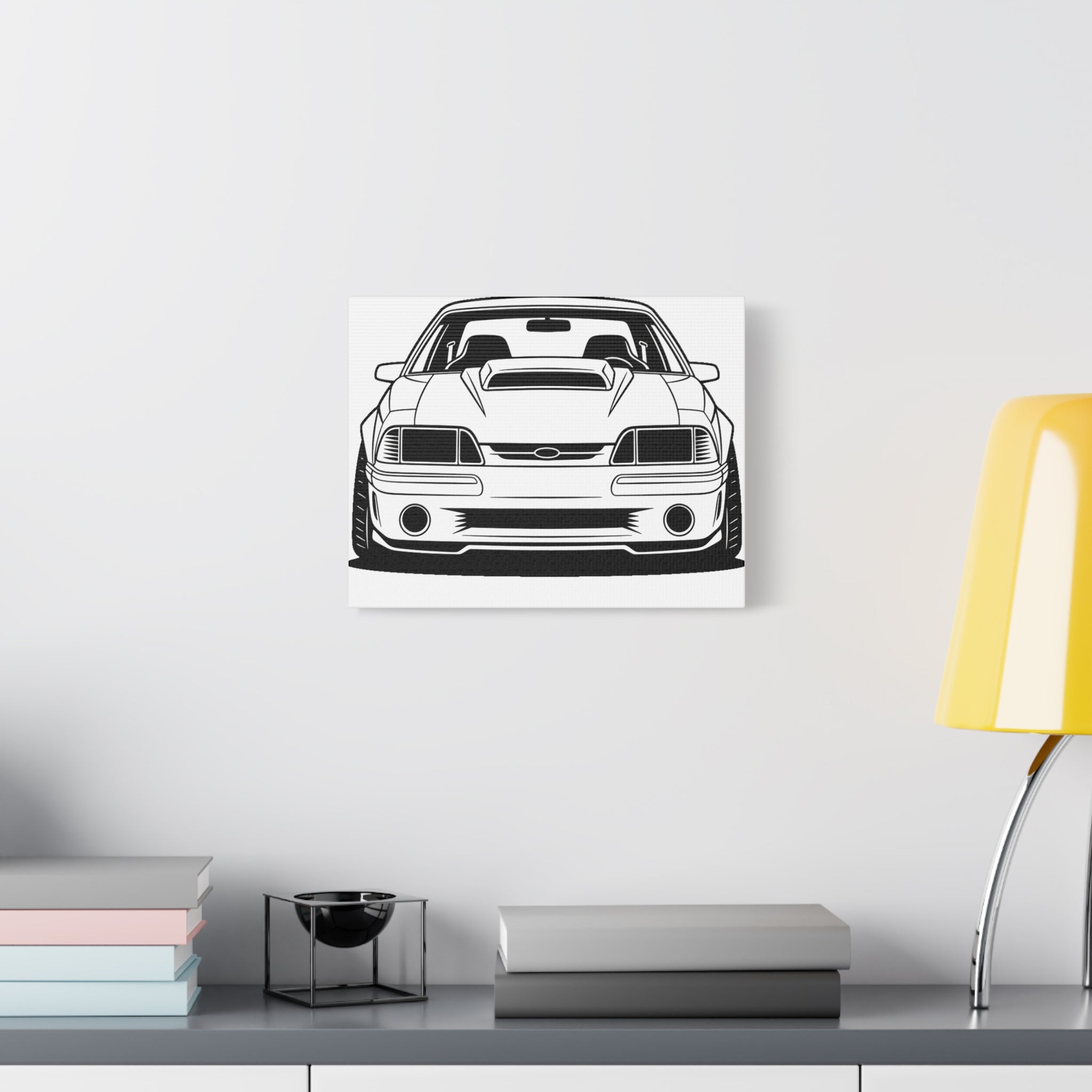 Ford Mustang Fox Body GT Canvas Wall Art