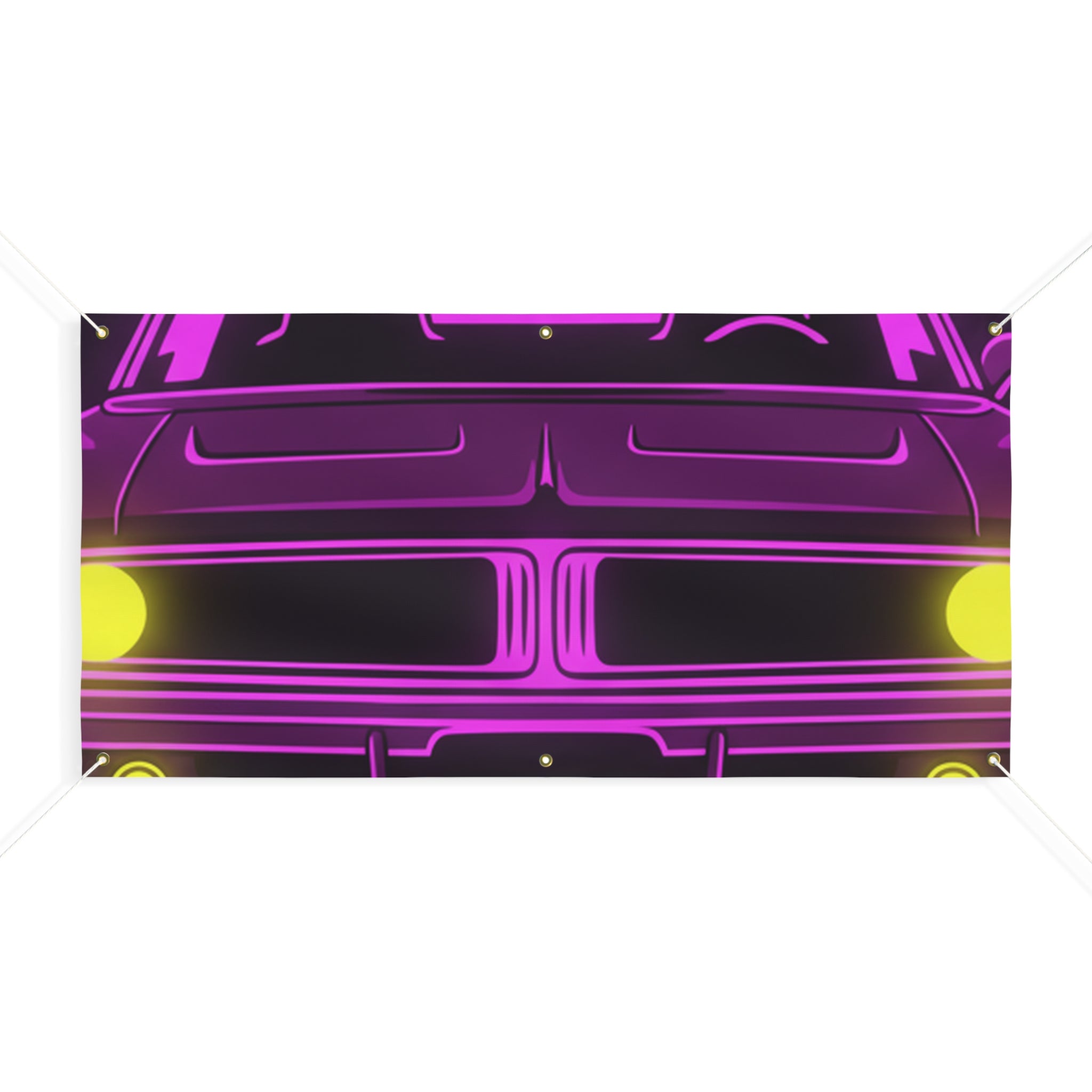 Dodge Charger R/T (1968-70) Resto-Mod Neon Synthwave Banner
