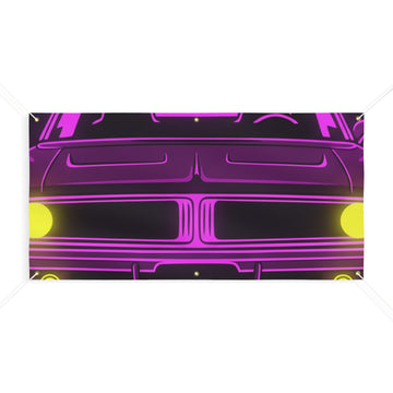 Dodge Charger R/T (1968-70) Resto-Mod Neon Synthwave Banner