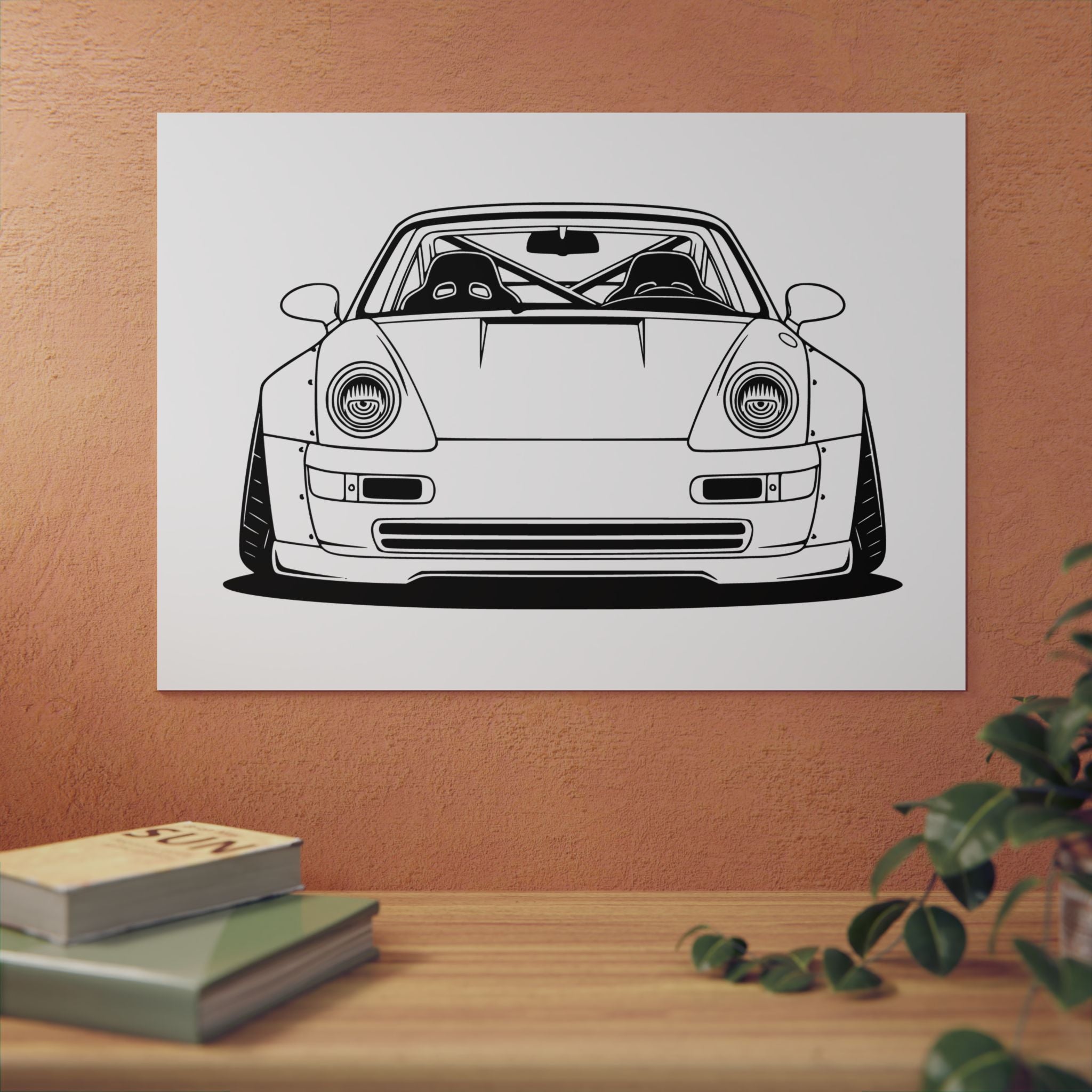 Porsche 964 Turbo Metal Wall Sign