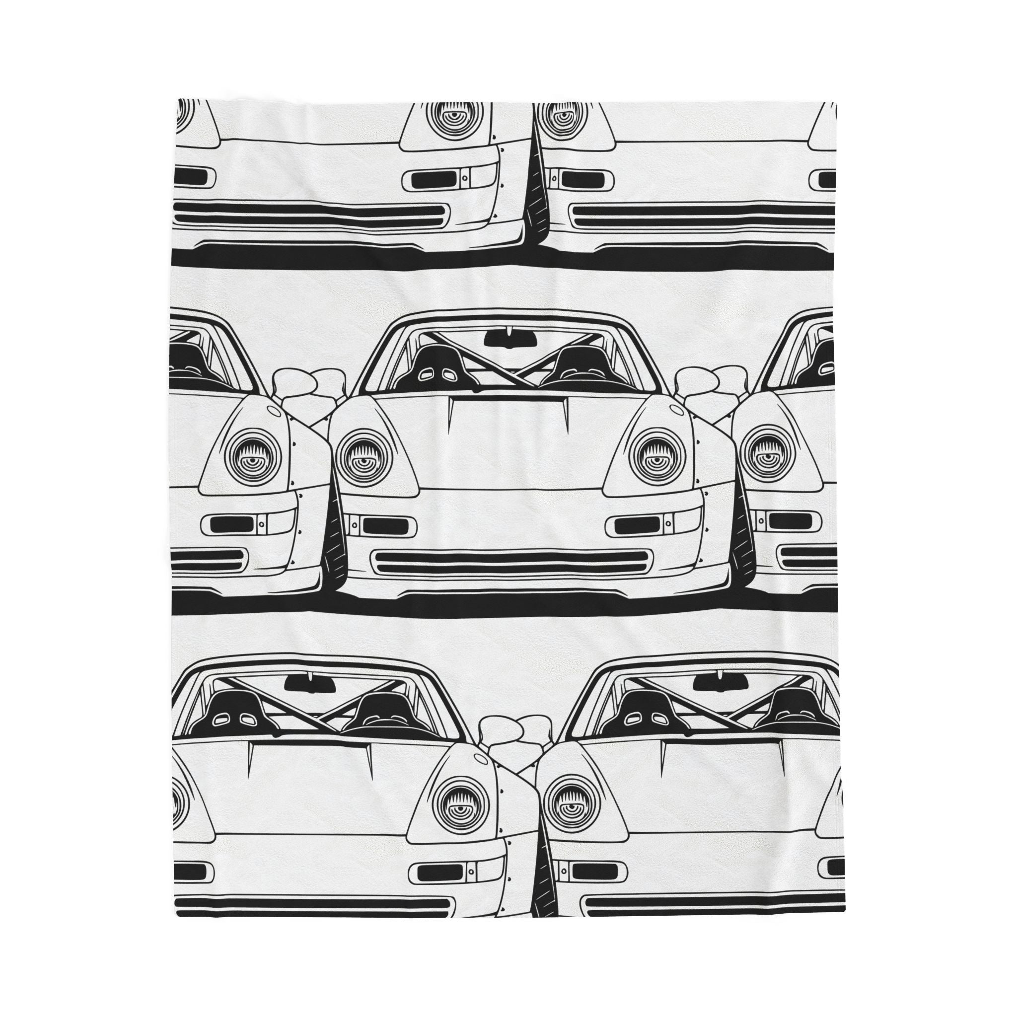 Porsche 964 Turbo Velveteen Plush Blanket