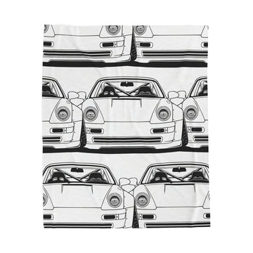 Porsche 964 Turbo Velveteen Plush Blanket