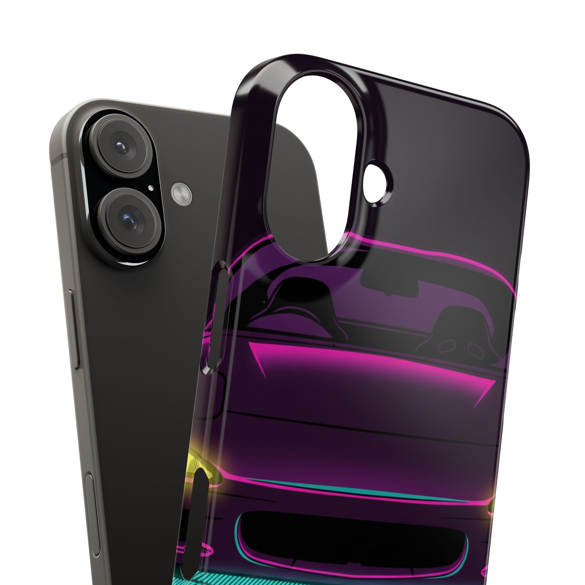 Mazda RX-7 FD Neon Synthwave Phone Case