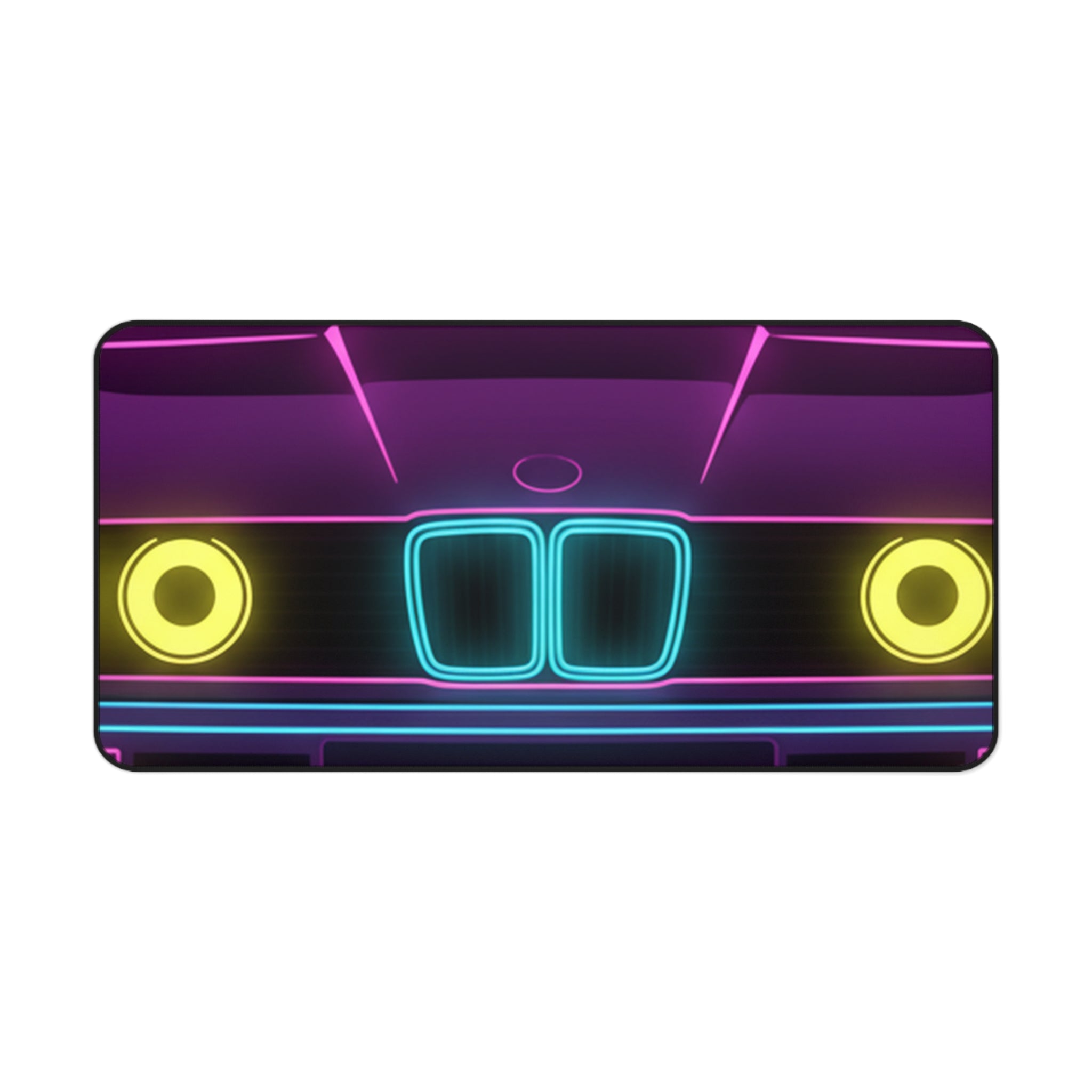 BMW E30 Neon Synthwave Desk Mat