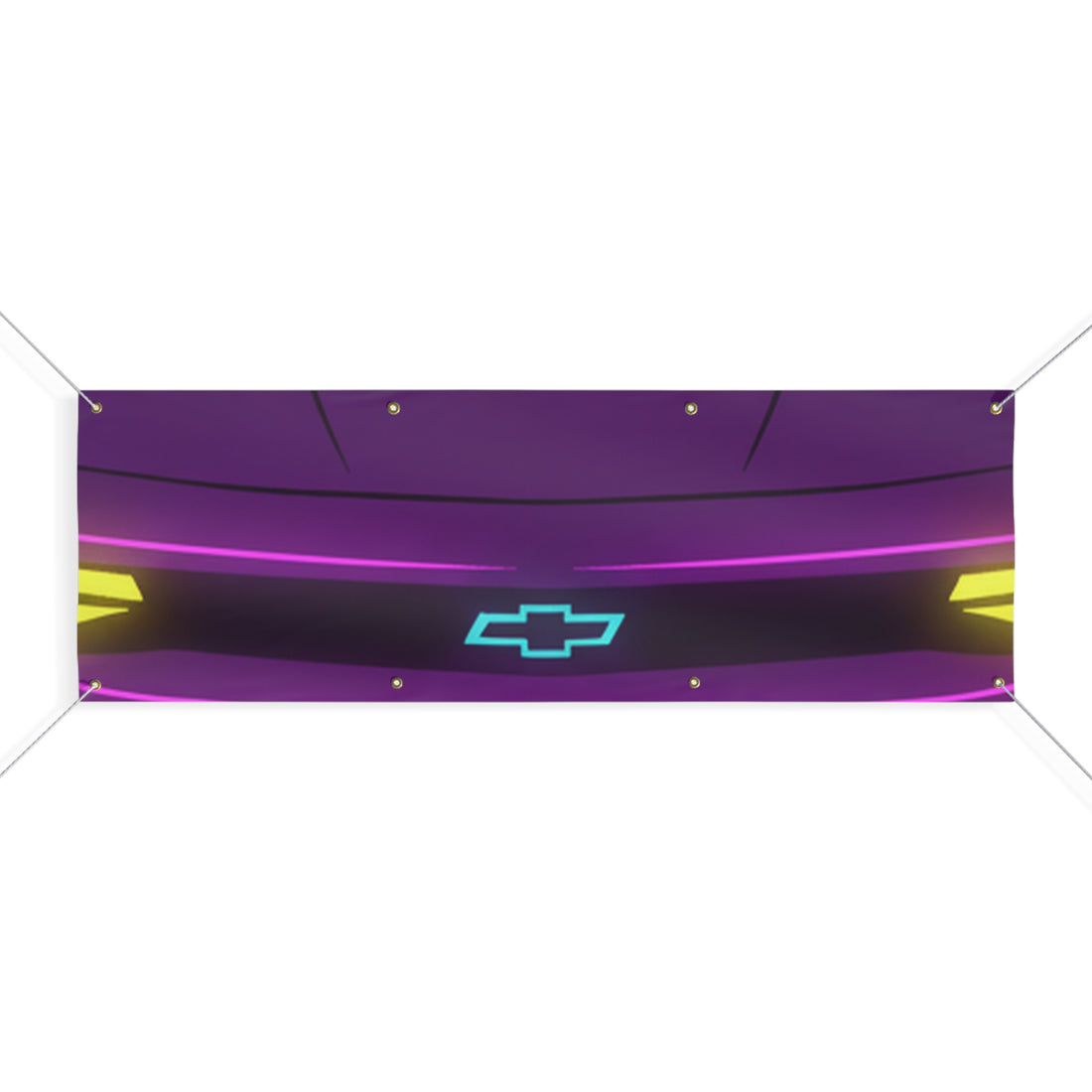 Chevrolet Camaro ZL1 Neon Synthwave Banner