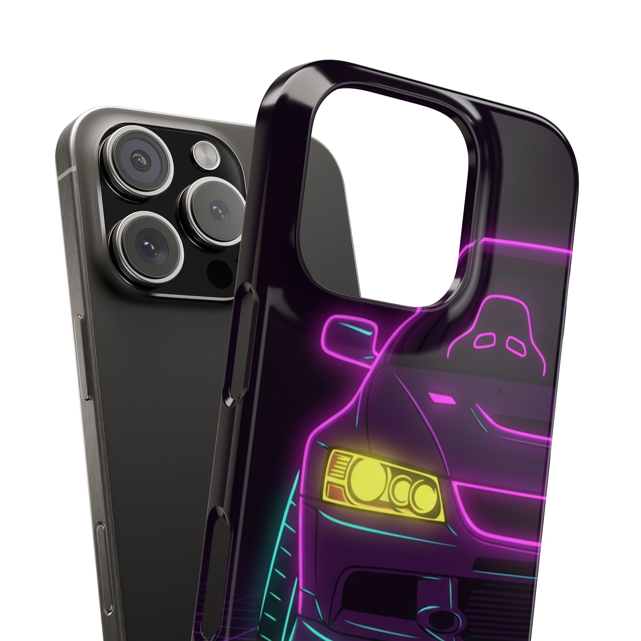 Mitsubishi Evo IX (2005-07) Neon Synthwave Phone Case