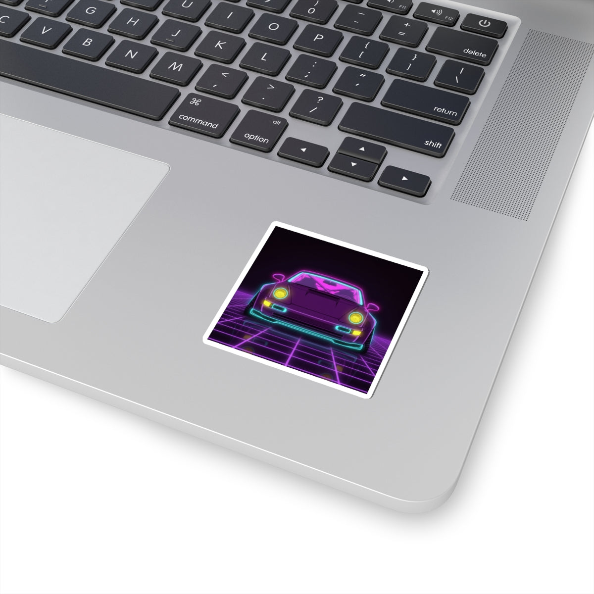 Porsche 964 Turbo Neon Synthwave Sticker