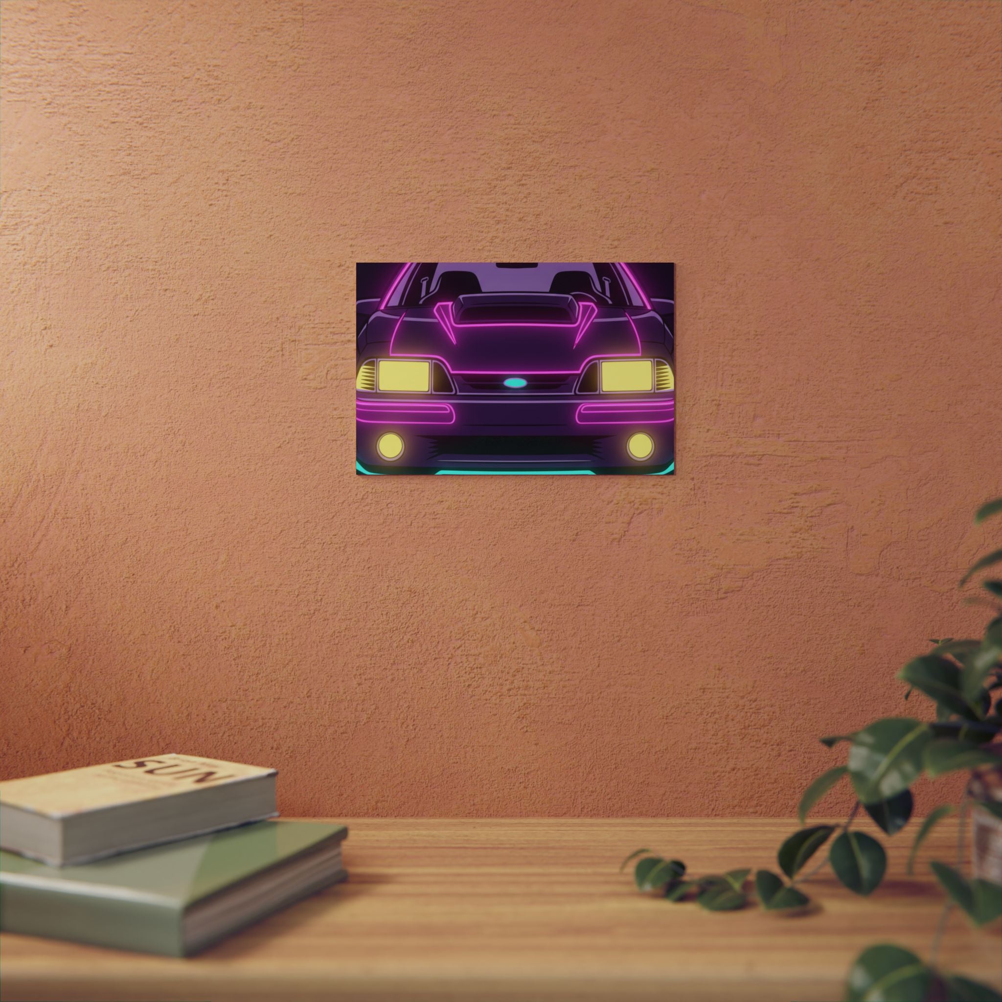 Ford Mustang Fox Body GT Metal Wall Sign