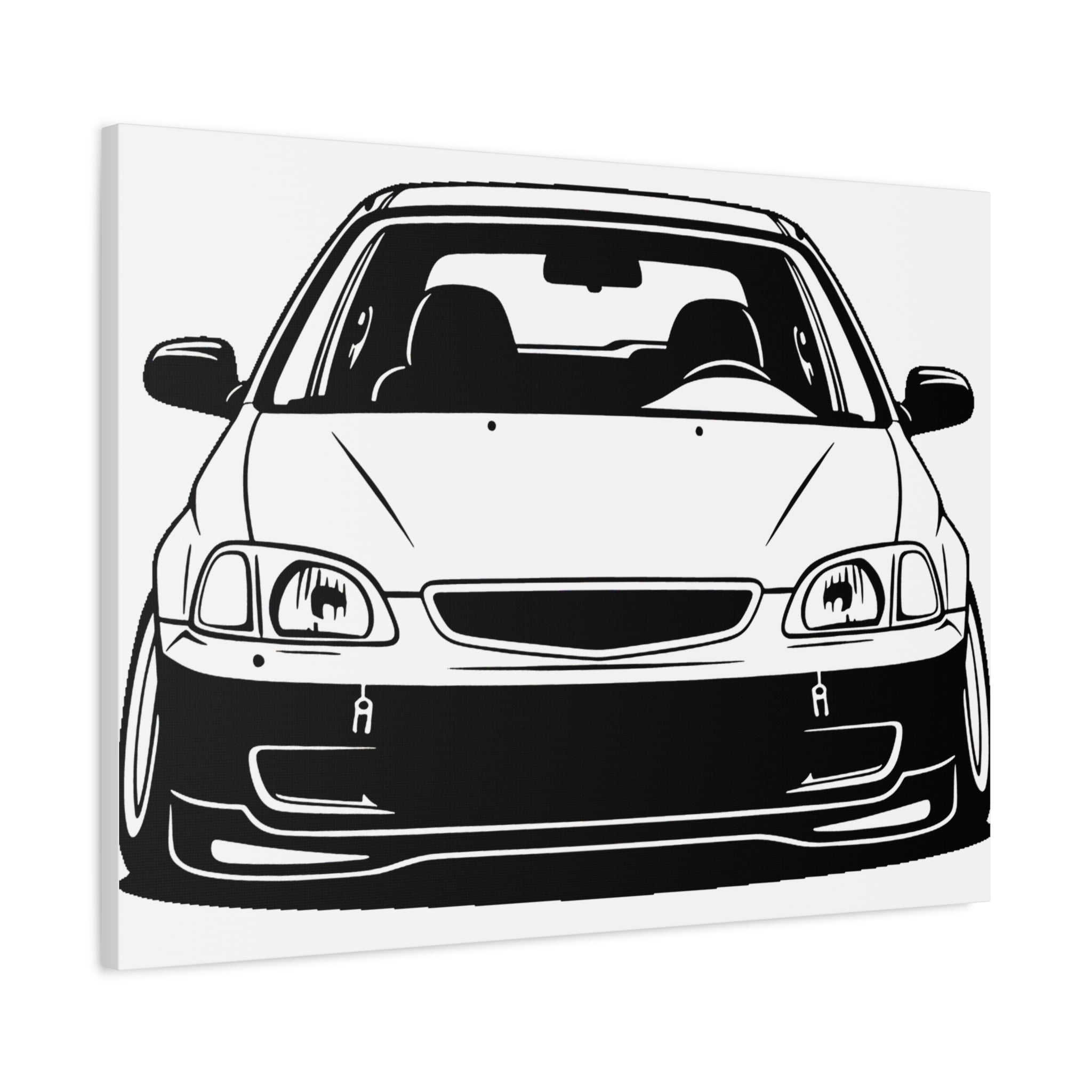 Honda Civic EK Hatch Canvas Wall Art