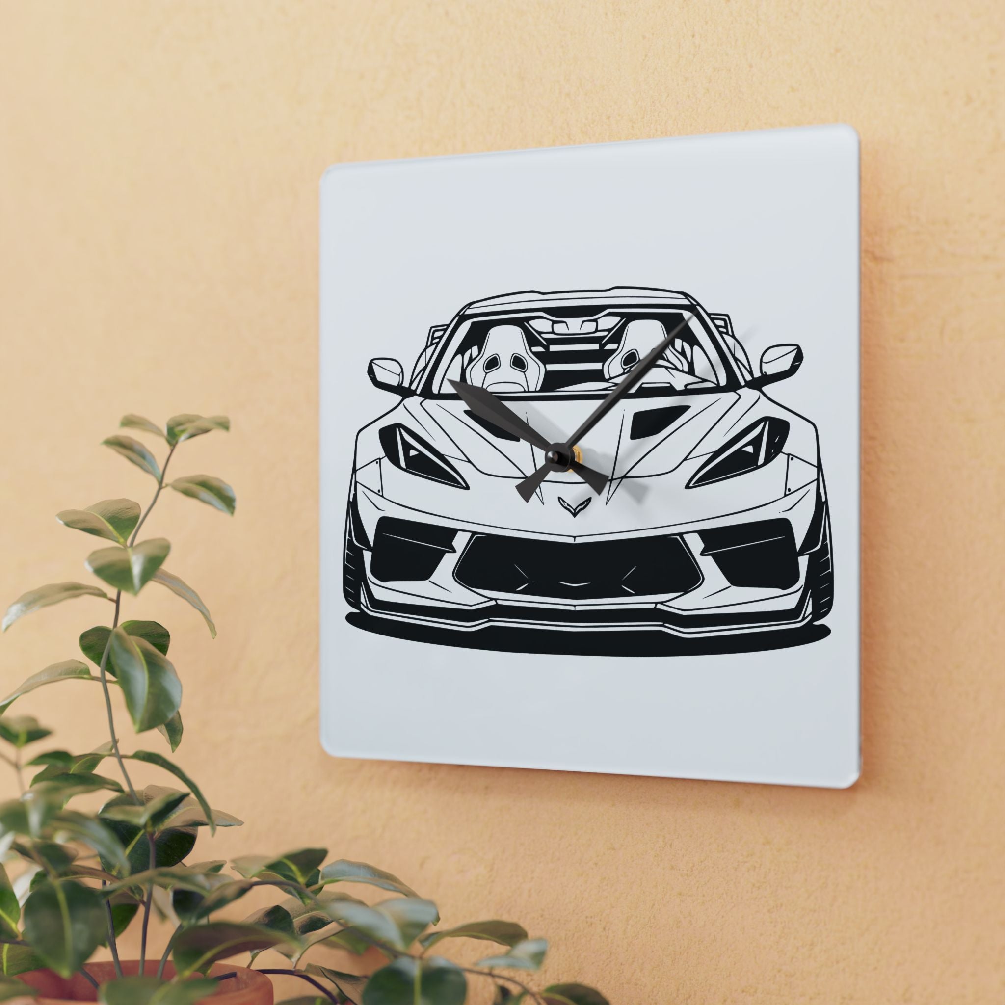 Corvette C8 (2020+) Wall Clock