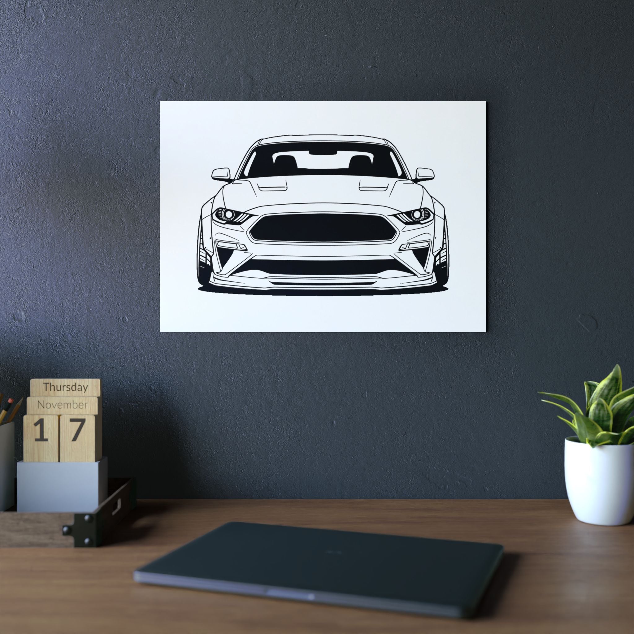 Ford Mustang GT (S650) Metal Wall Sign