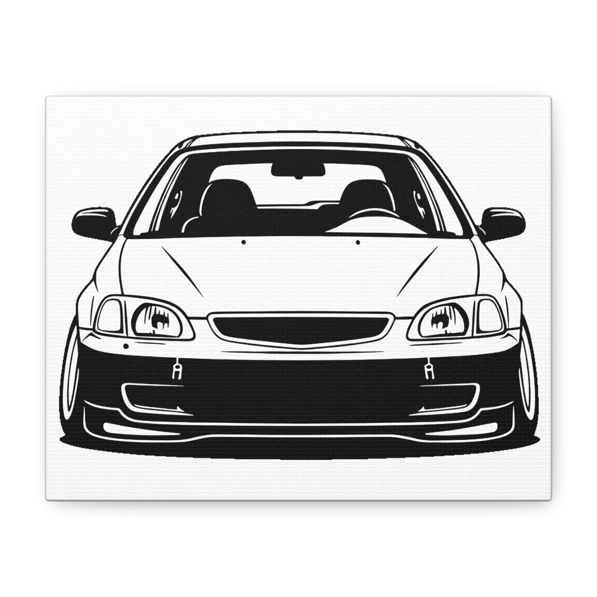 Honda Civic EK Hatch Canvas Wall Art