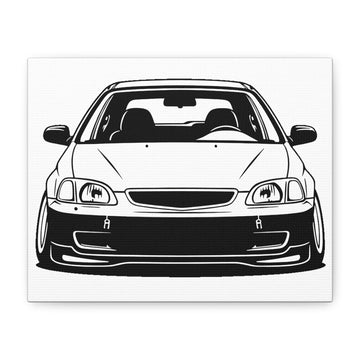 Honda Civic EK Hatch Canvas Wall Art