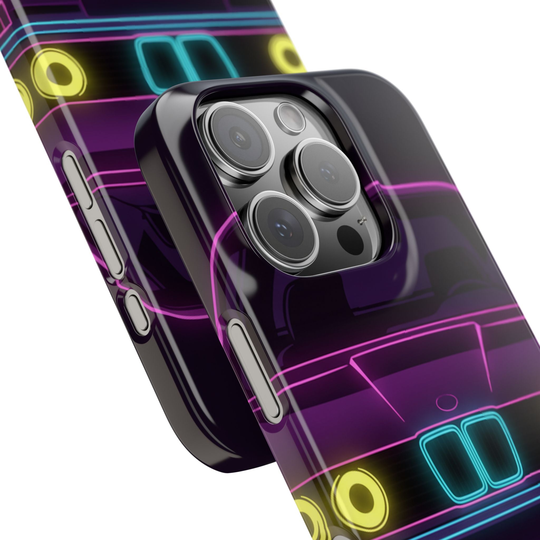 BMW E30 Neon Synthwave Phone Case