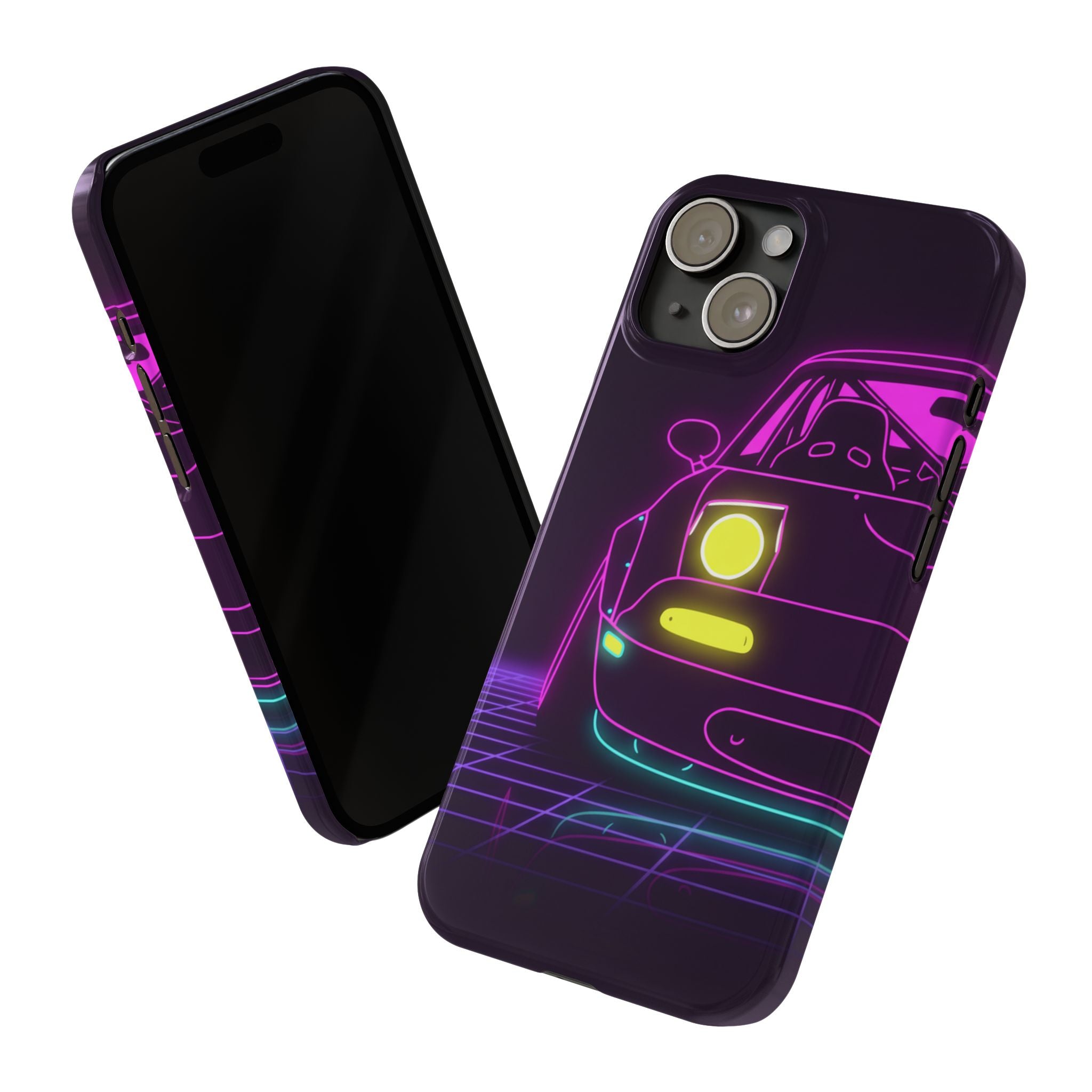 Mazda Miata NA (1989-97) Neon Synthwave Phone Case