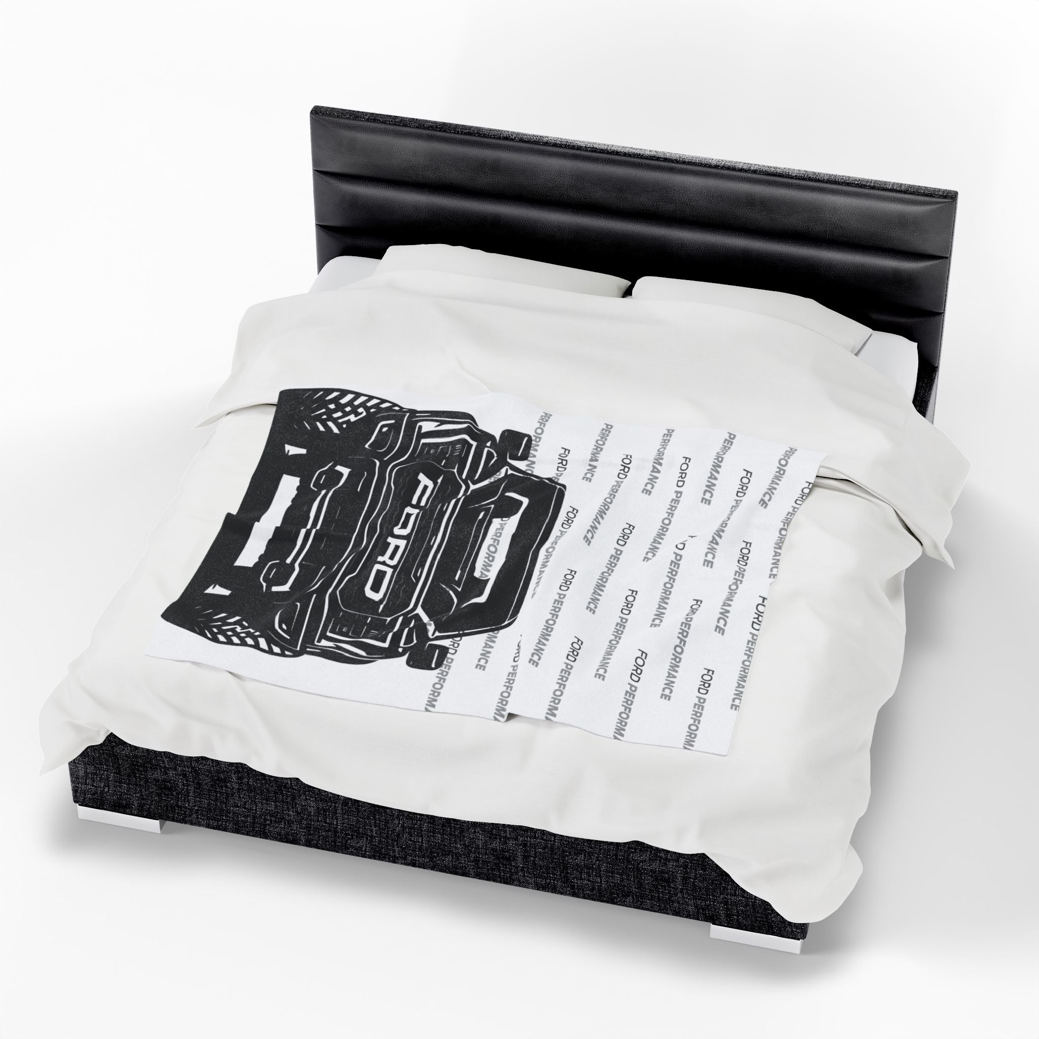 Ford Raptor (Gen 3), Ford Performance Velveteen Plush Blanket Greyscale