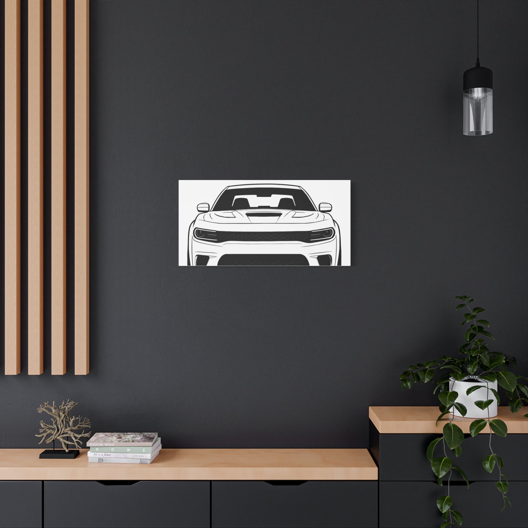 Dodge Charger SRT Hellcat Canvas Wall Art