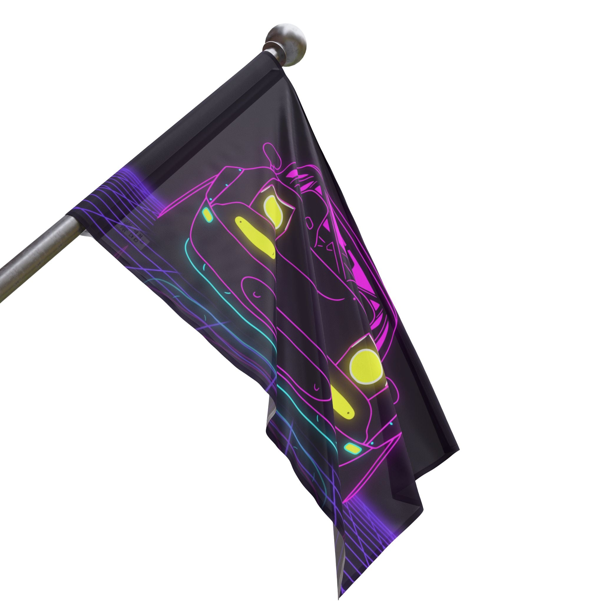 Mazda Miata NA (1989-97) Neon Synthwave Garage Flag