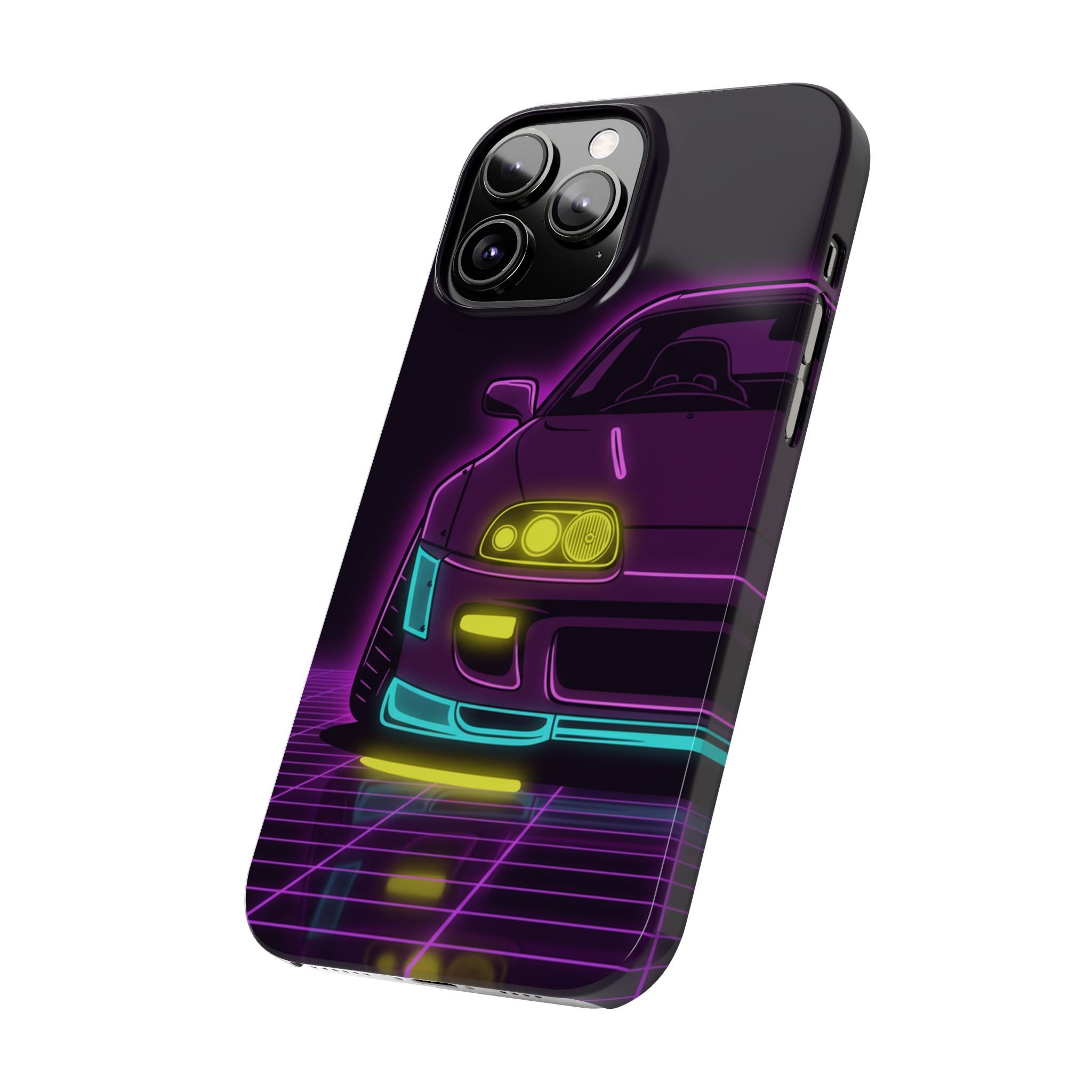 Toyota Supra MK4 Neon Synthwave Phone Case