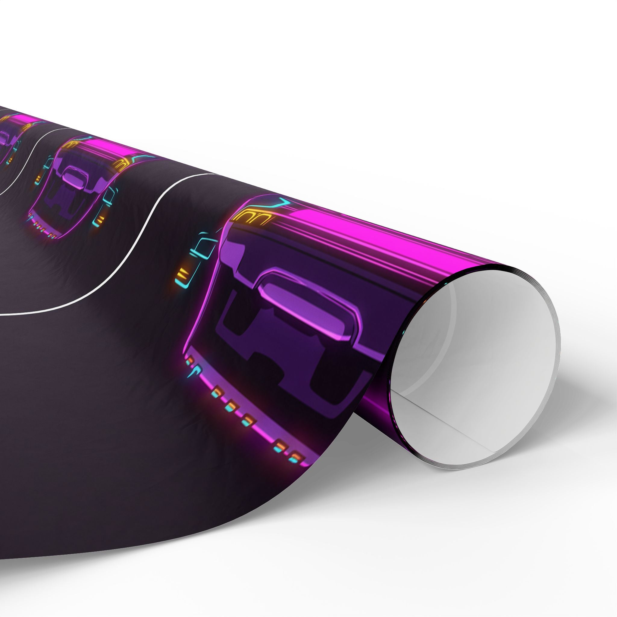 Chevy Silverado Trail Boss (2019+) Neon Synthwave Gift Wrapping Paper