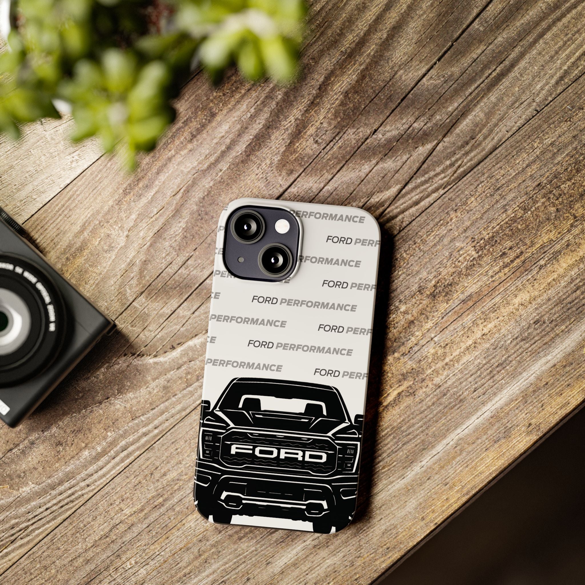 Ford Raptor (Gen 3) Slim Phone Case Greyscale