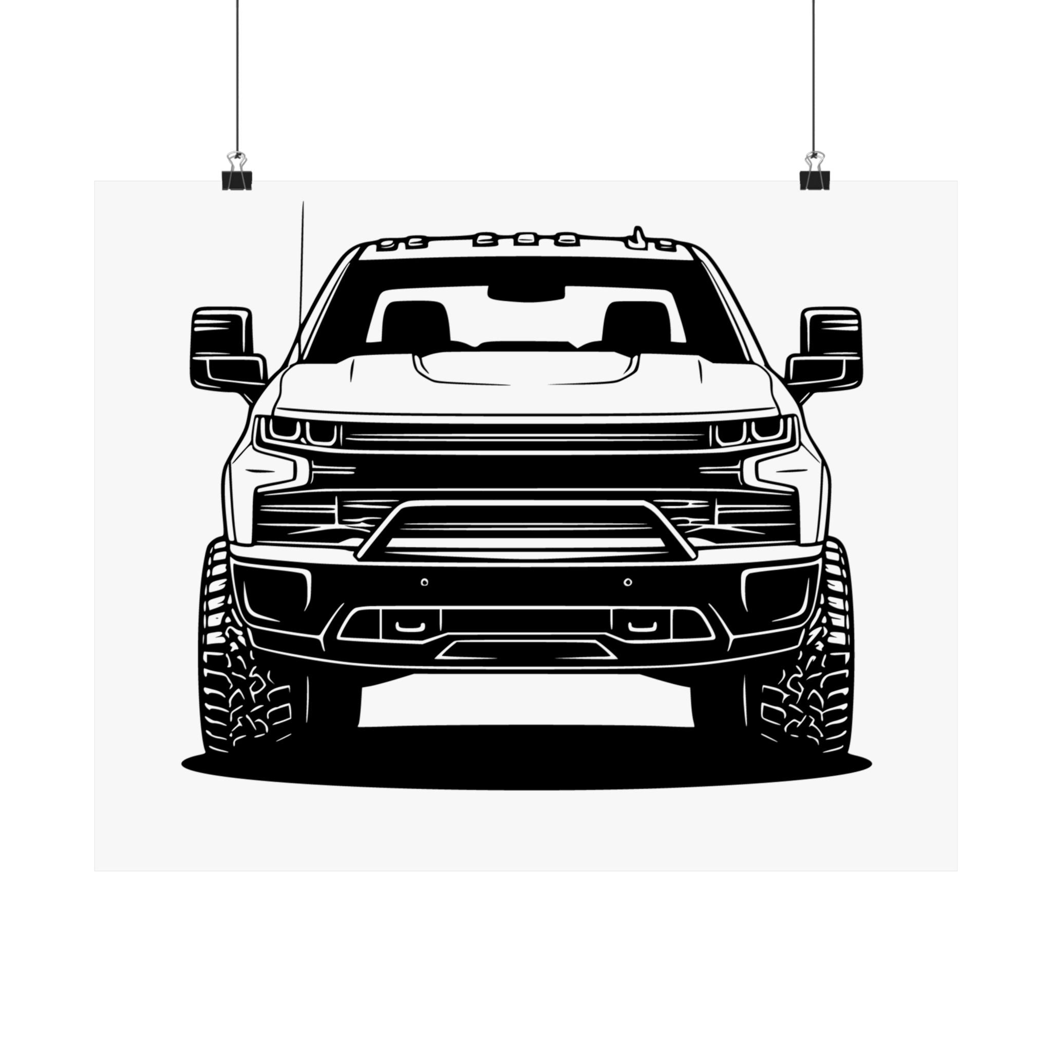 Chevy Silverado Trail Boss (2019+) Poster