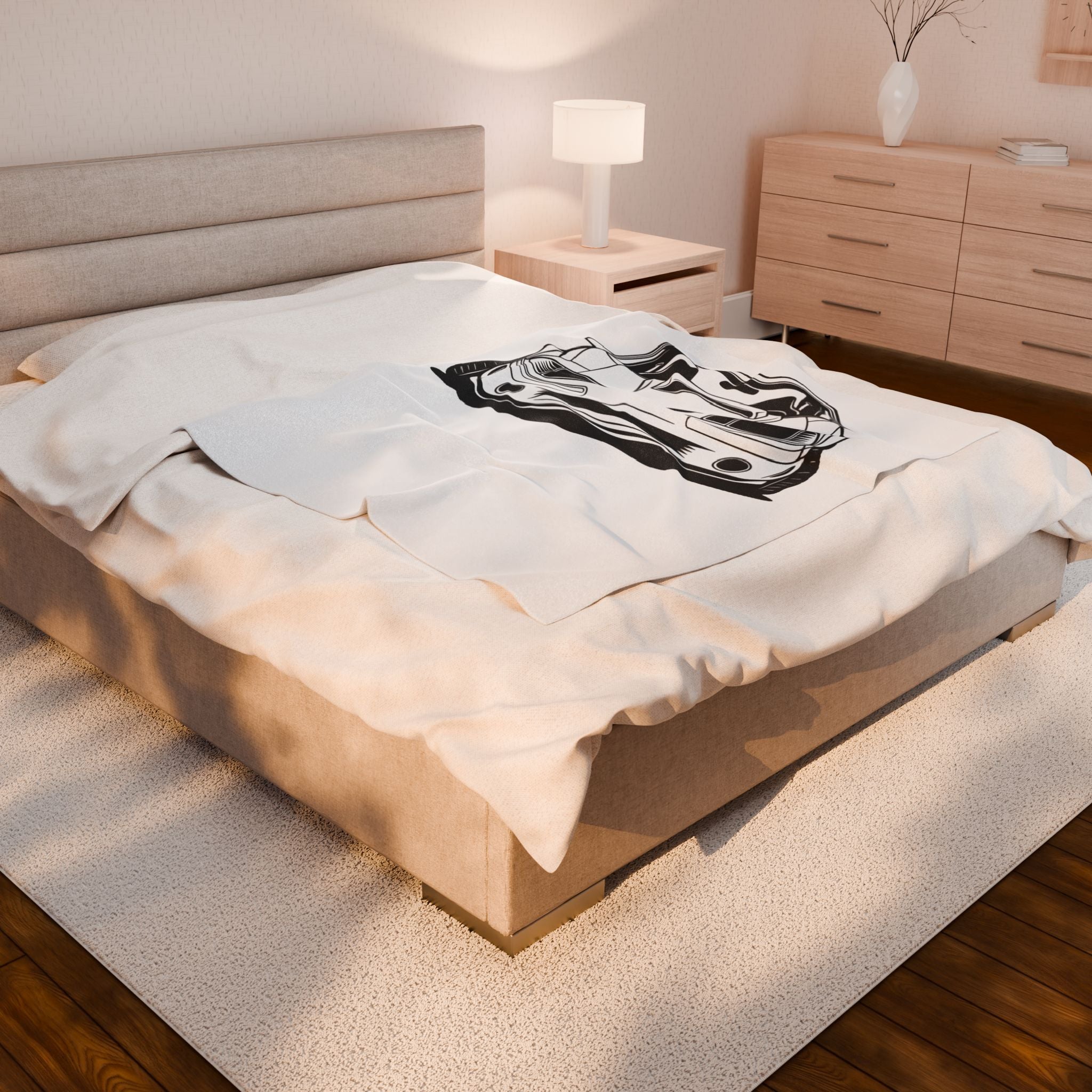 Ford Mustang Fox Body GT Velveteen Plush Blanket