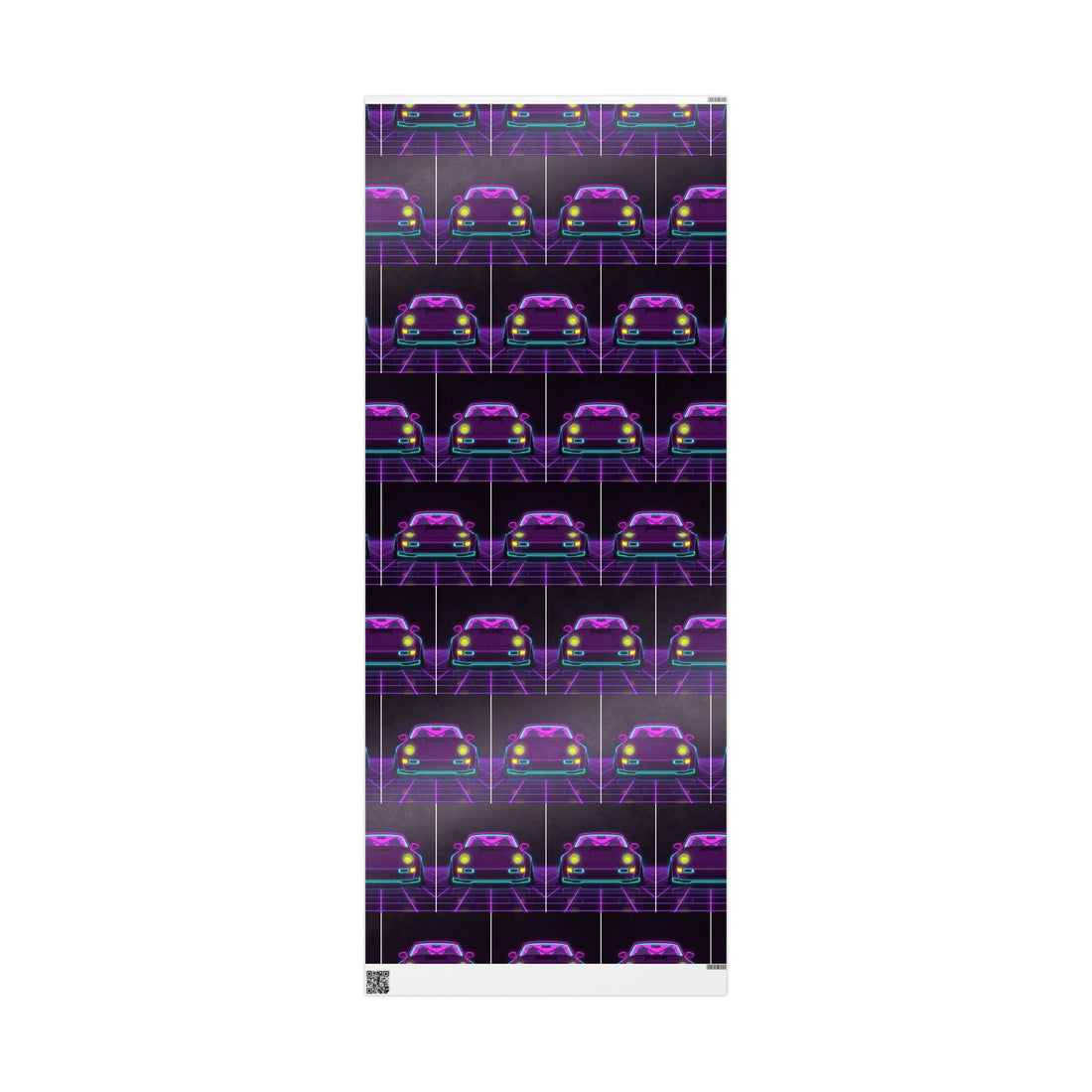 Porsche 964 Turbo Neon Synthwave Gift Wrapping Paper