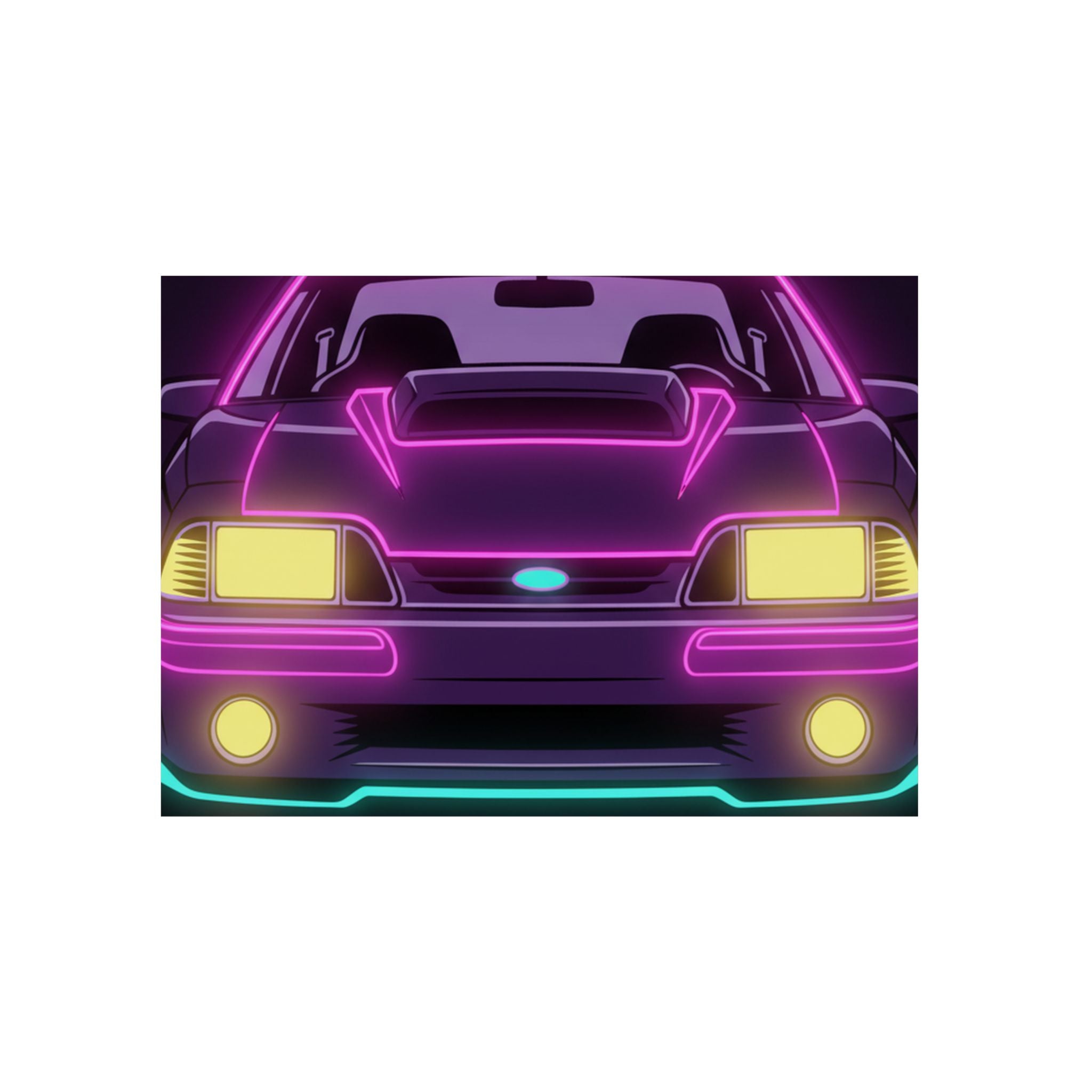 Ford Mustang Fox Body GT Metal Wall Sign