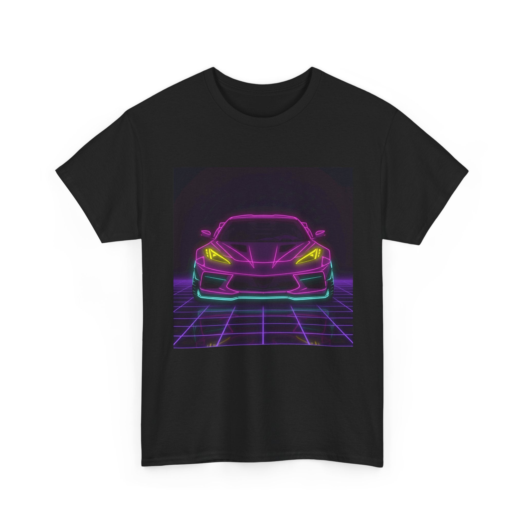 Corvette C8 (2020+) Neon Synthwave Unisex Tee