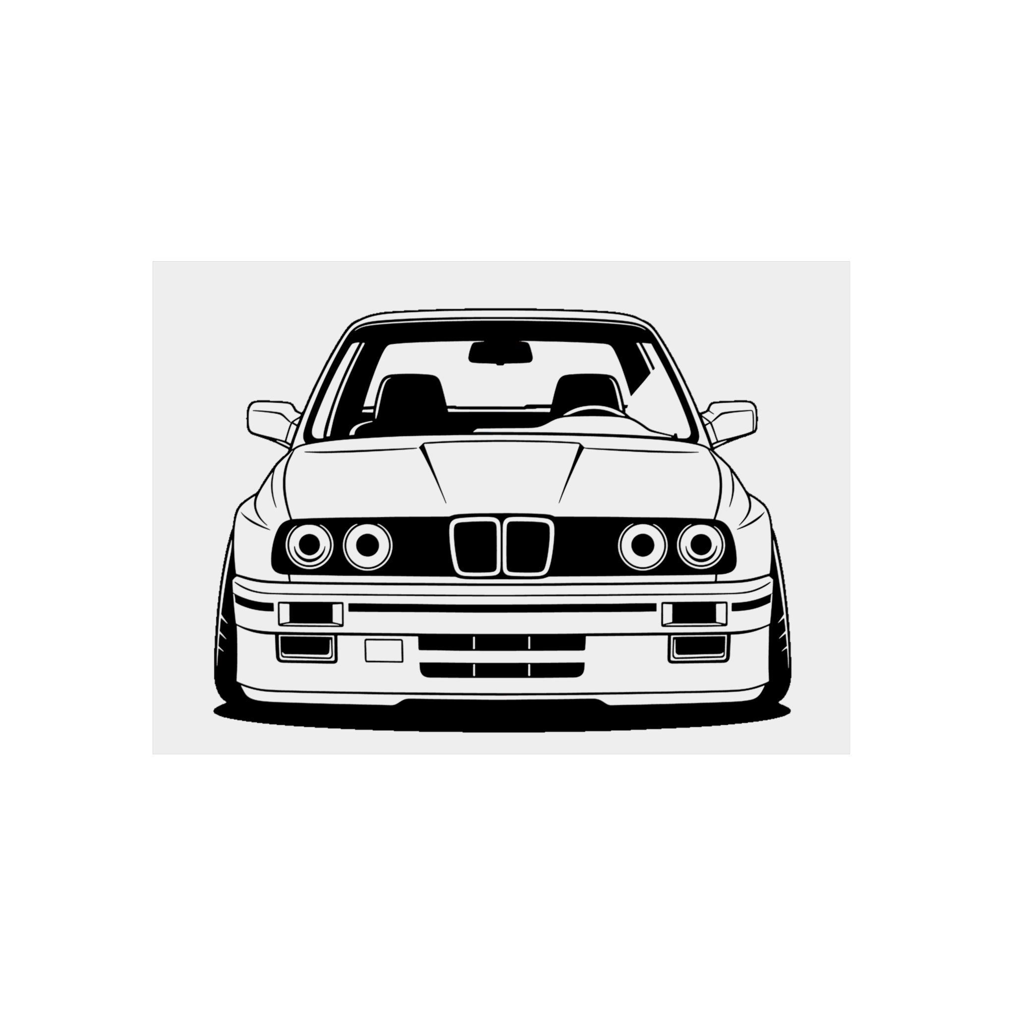BMW E30 Metal Wall Sign