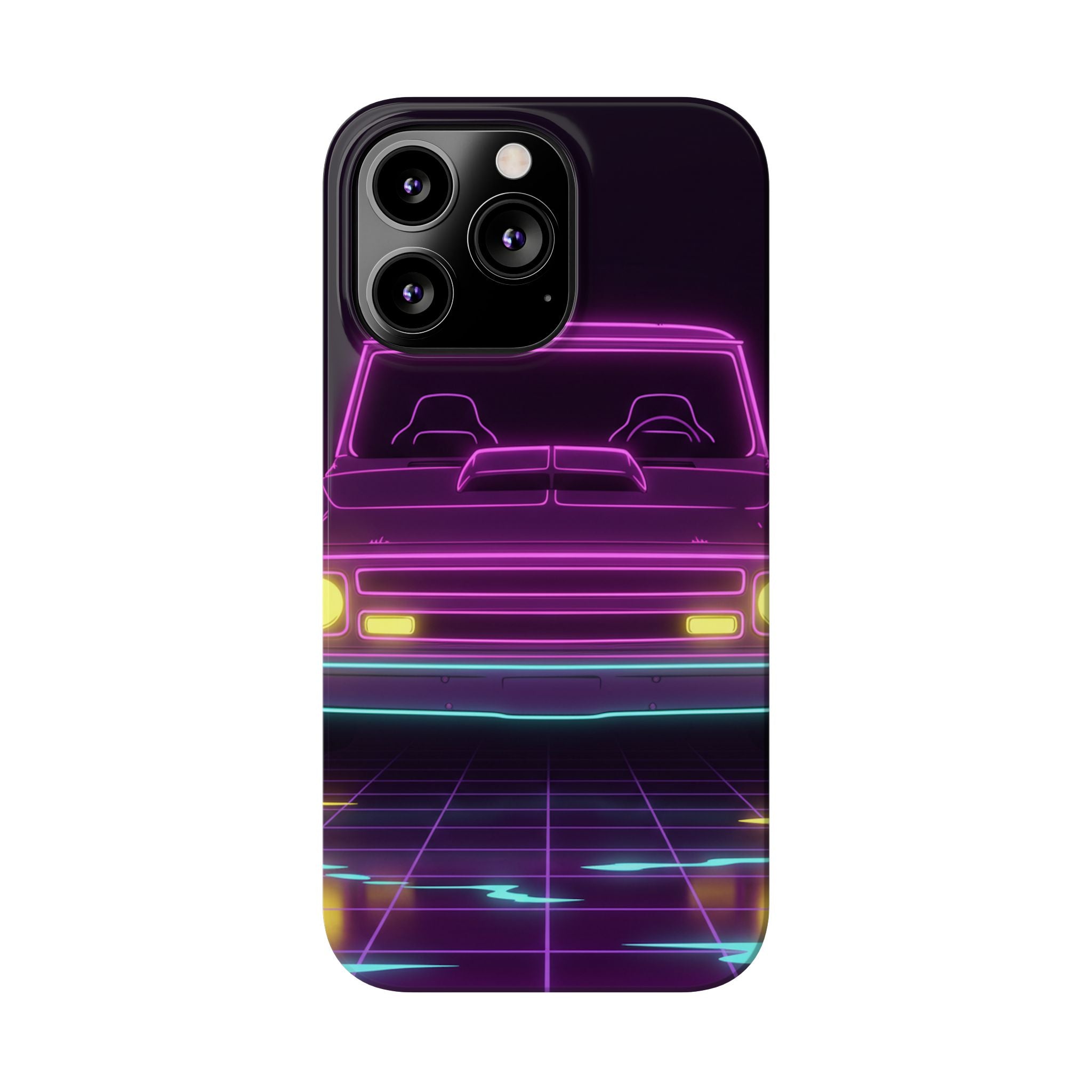 Chevy C10 Pickup (1967-72) Neon Synthwave Phone Case