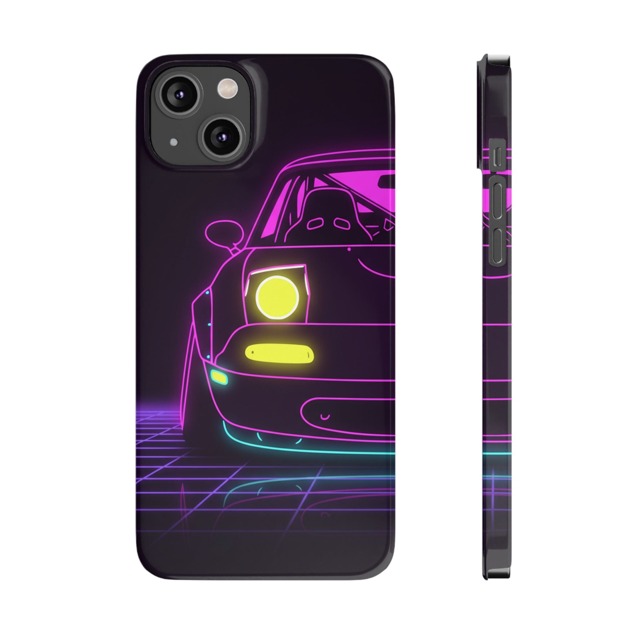 Mazda Miata NA (1989-97) Neon Synthwave Phone Case