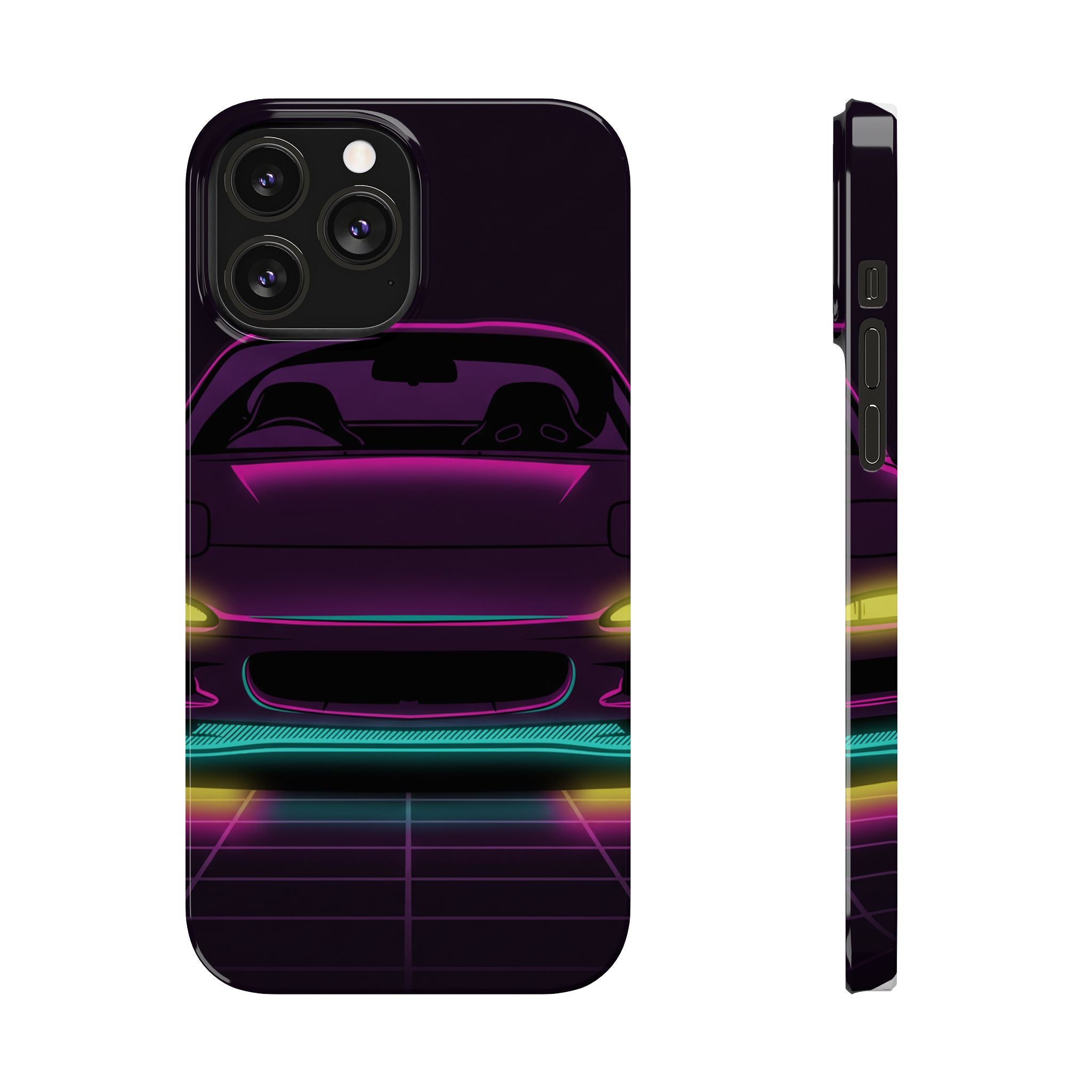 Mazda RX-7 FD Neon Synthwave Phone Case