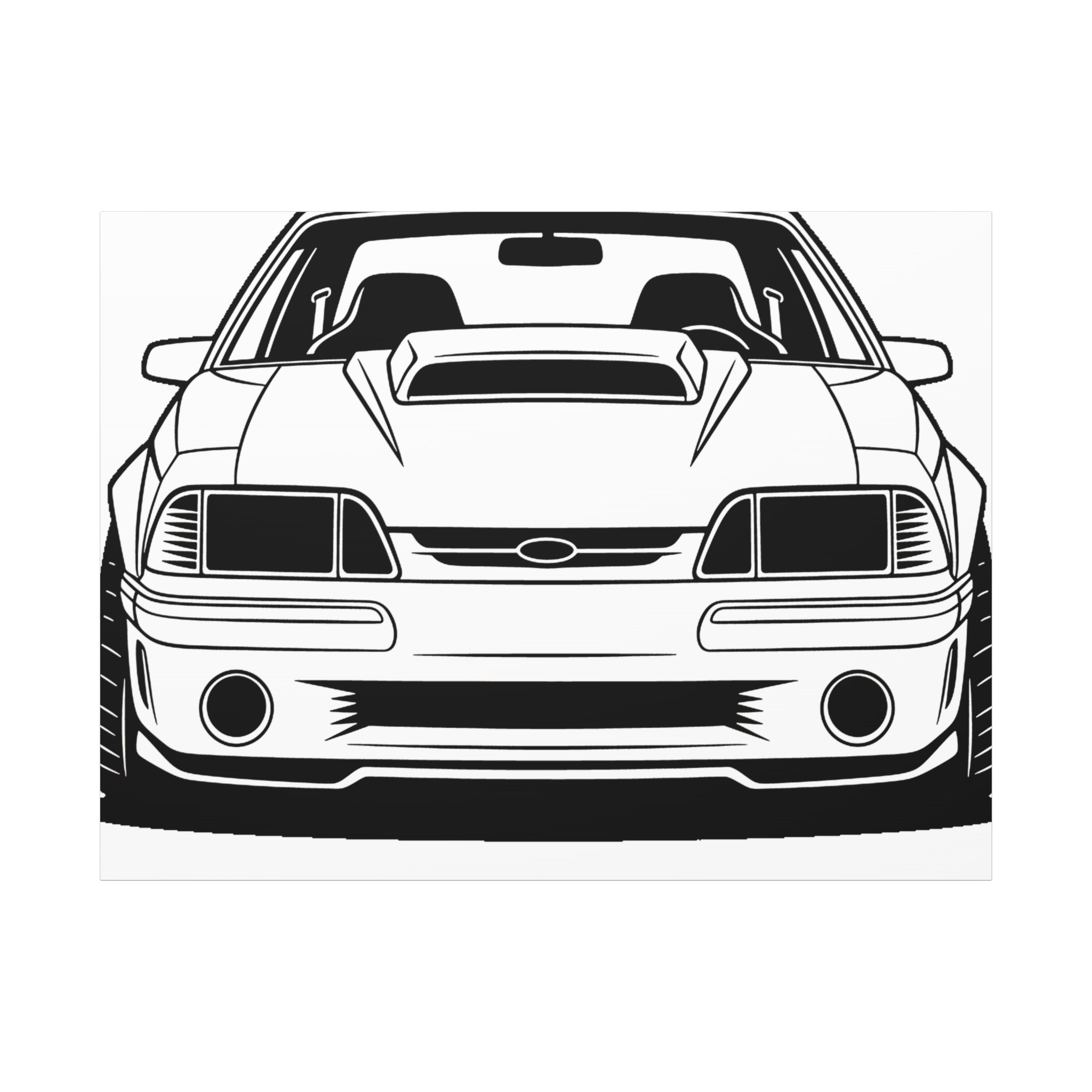 Ford Mustang Fox Body GT Canvas Wall Art