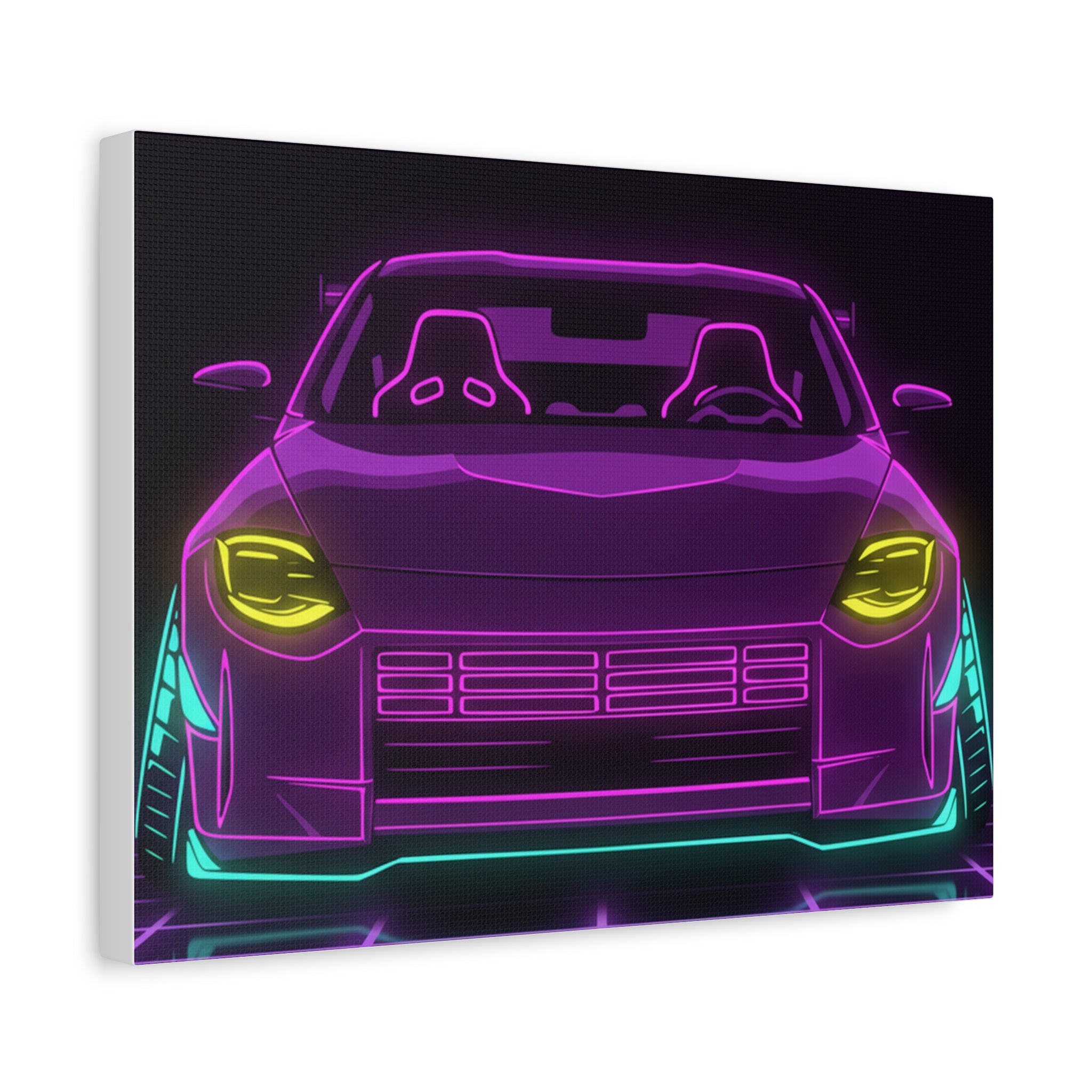Nissan Z RZ34 (2023+) Neon Synthwave Canvas Wall Art