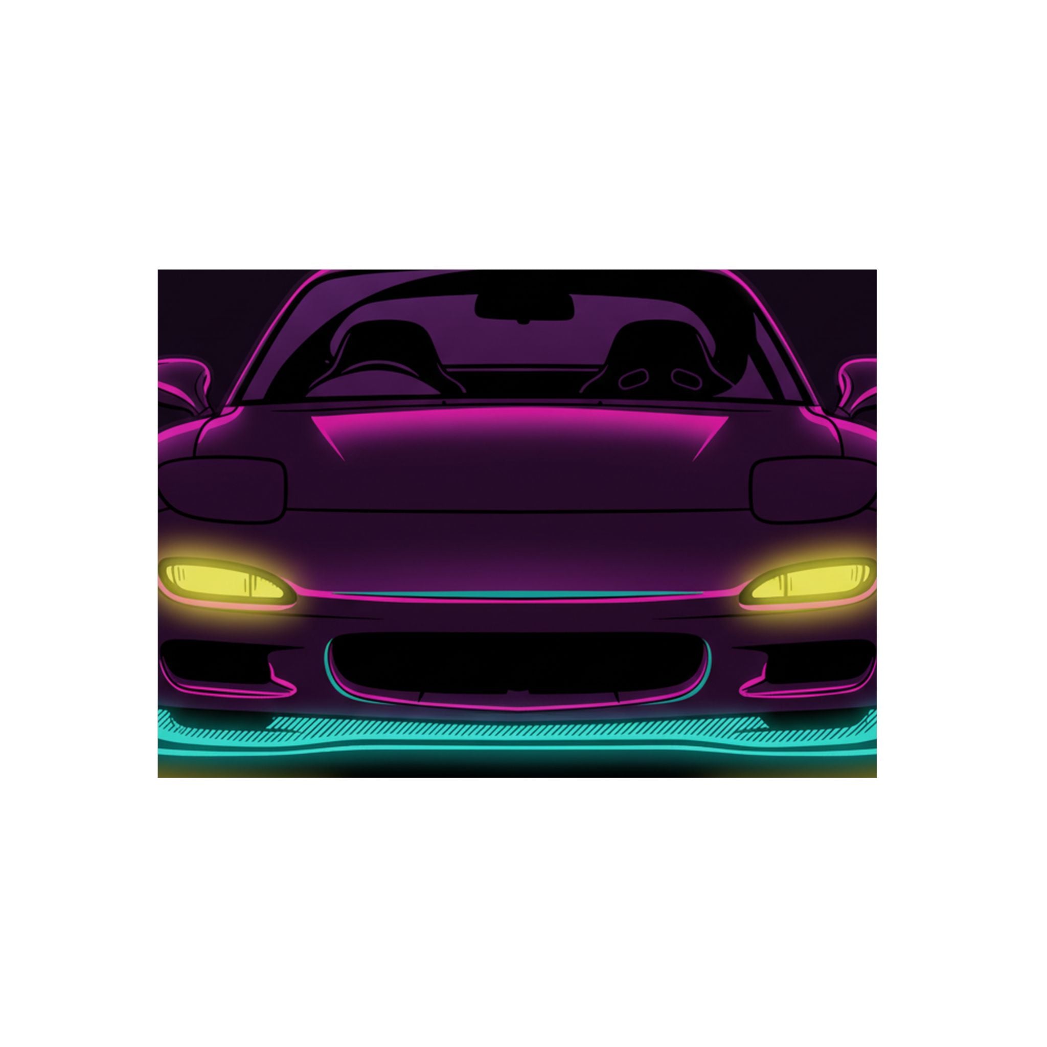 Mazda RX-7 FD Metal Wall Sign