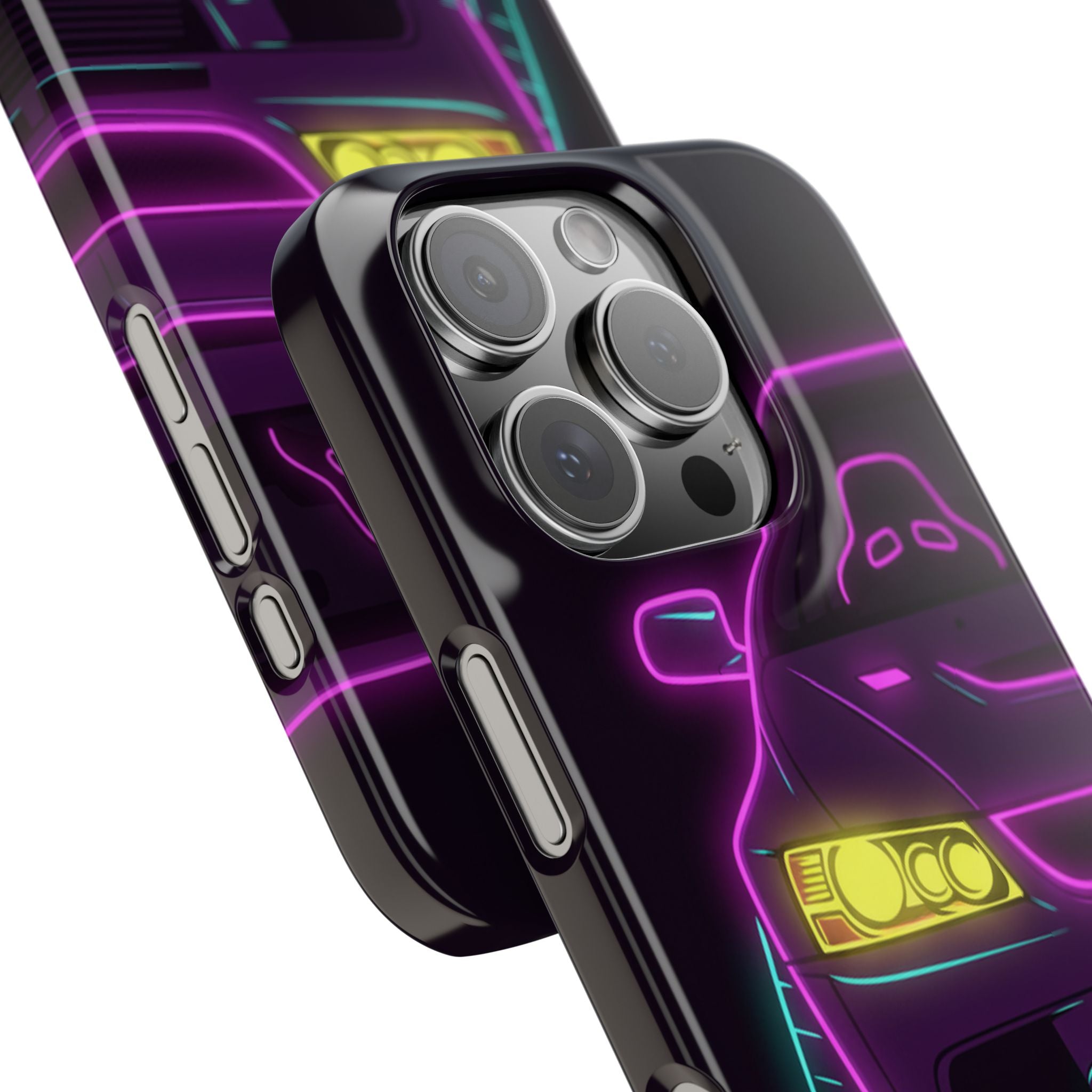 Mitsubishi Evo IX (2005-07) Neon Synthwave Phone Case