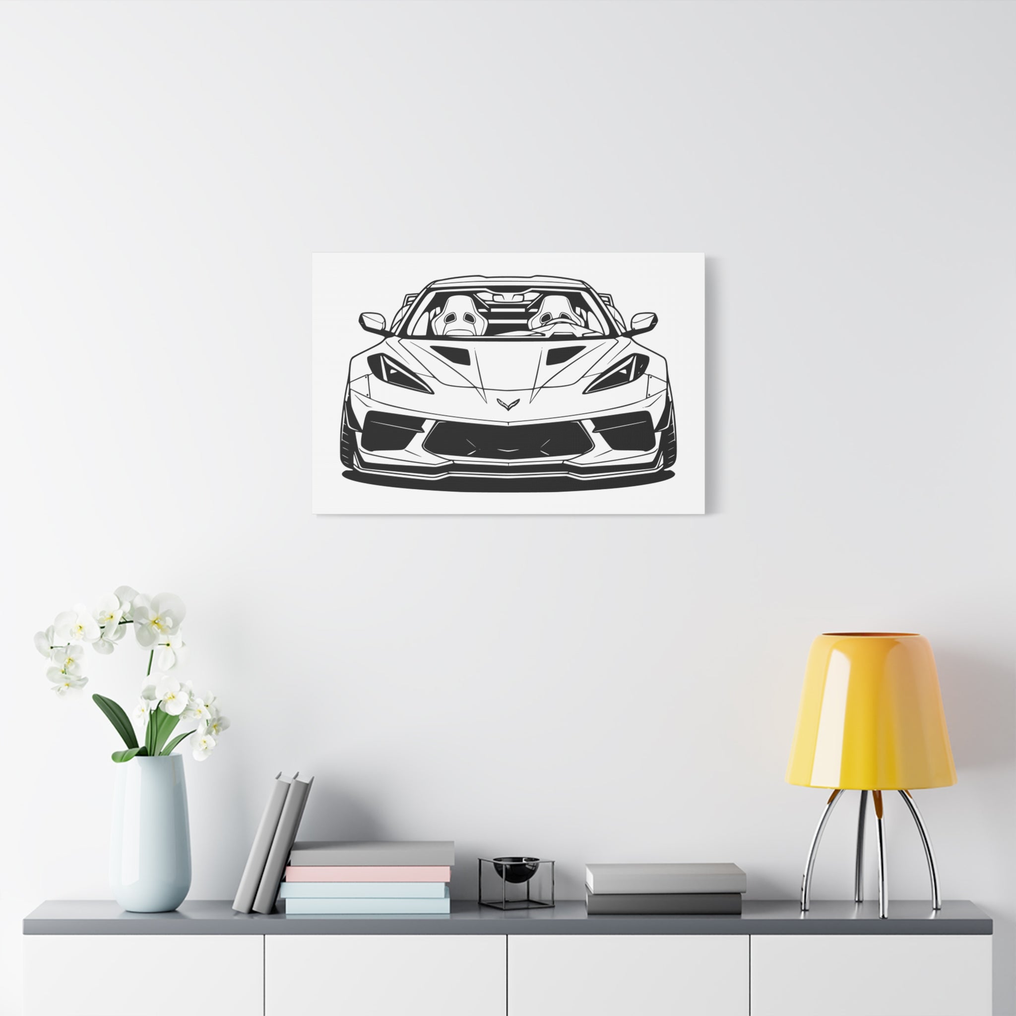 Corvette C8 (2020+) Canvas Wall Art