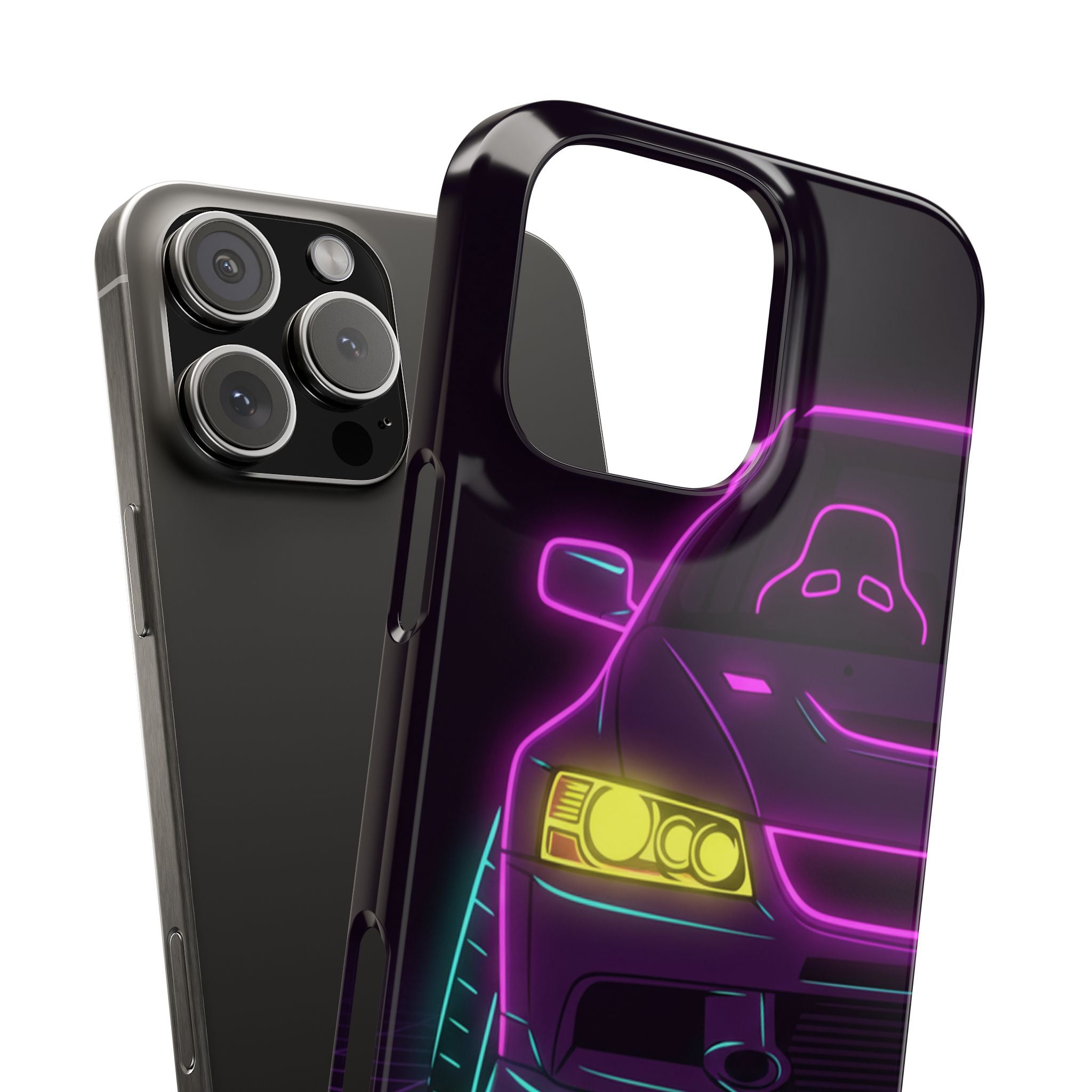 Mitsubishi Evo IX (2005-07) Neon Synthwave Phone Case