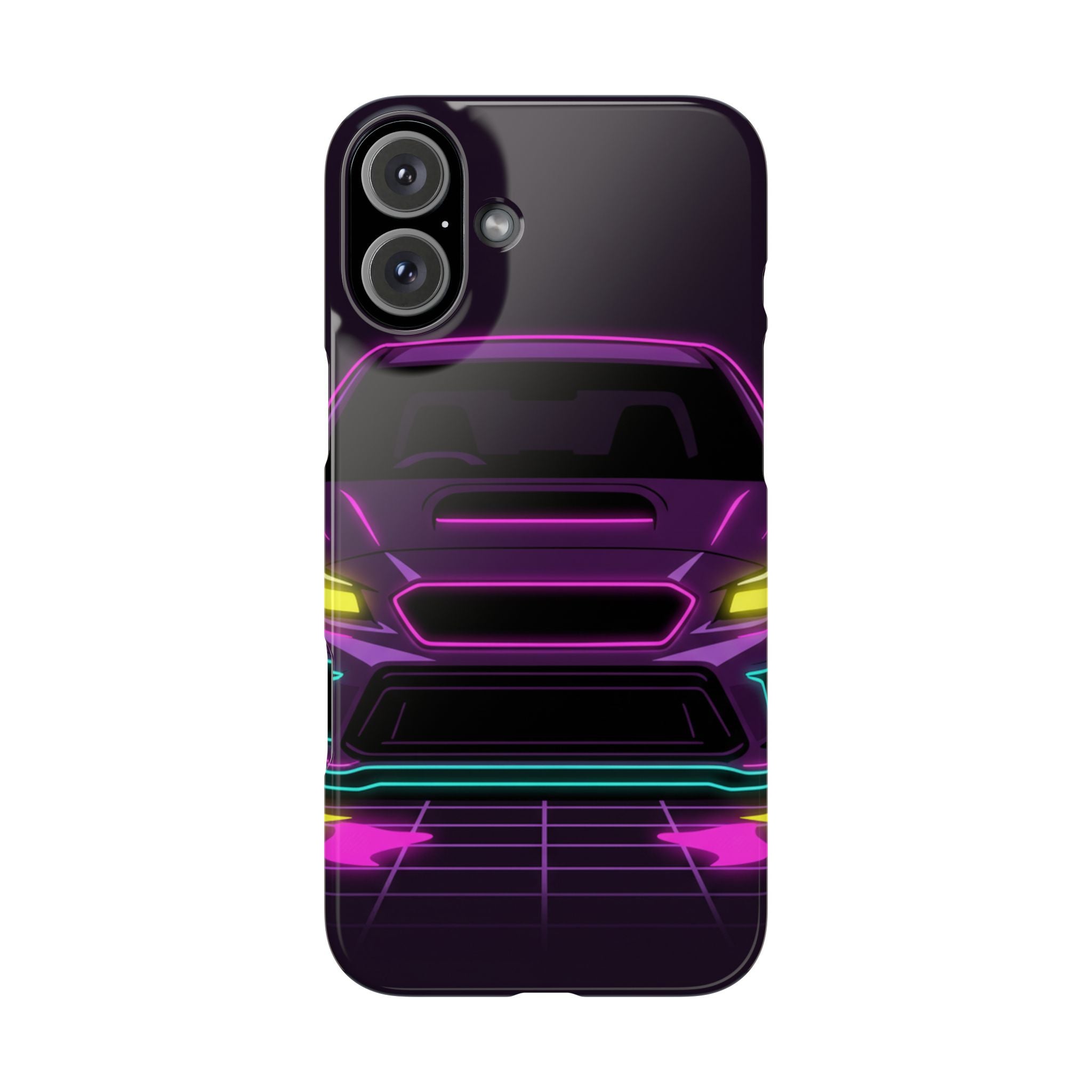 Subaru WRX STI Neon Synthwave Phone Case