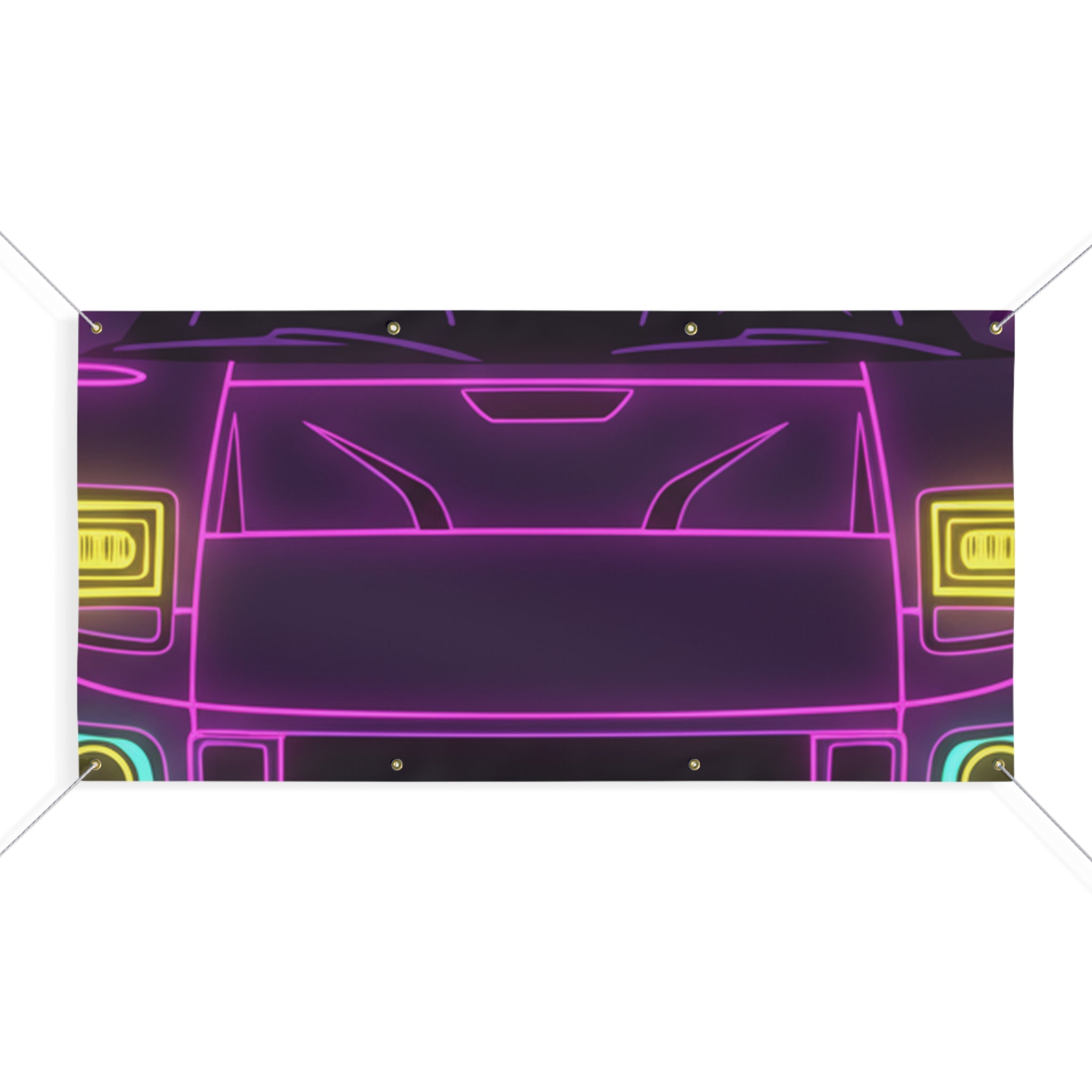 Ford GT40 (1964-69) Neon Synthwave Banner