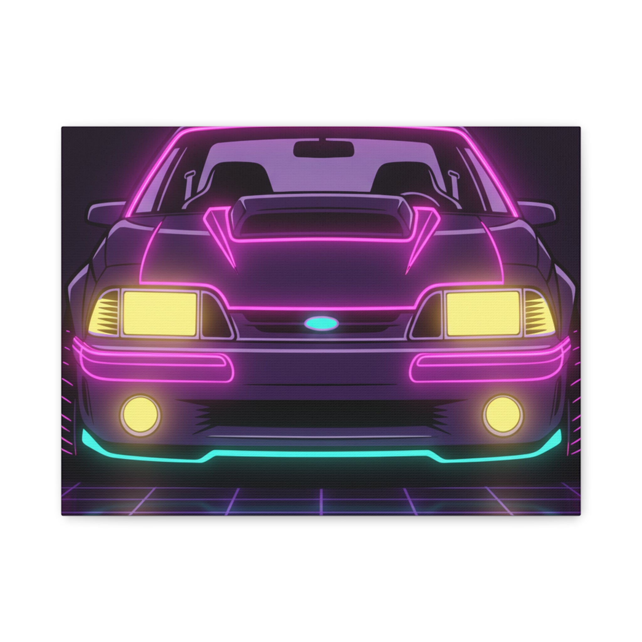 Ford Mustang Fox Body GT Canvas Wall Art
