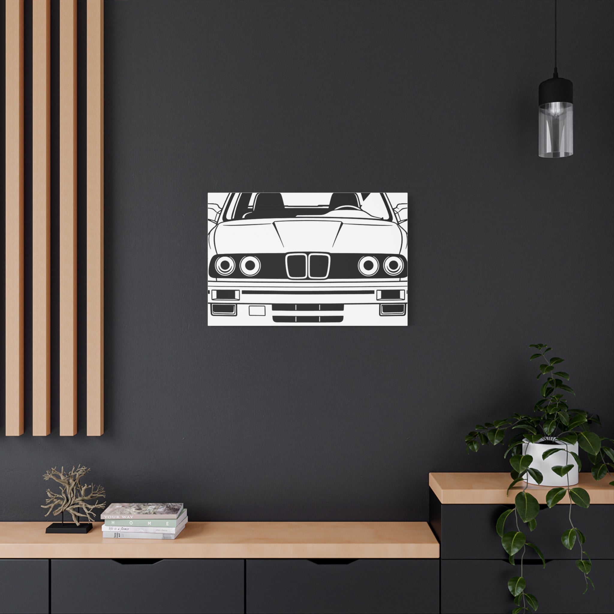 BMW E30 Canvas Wall Art