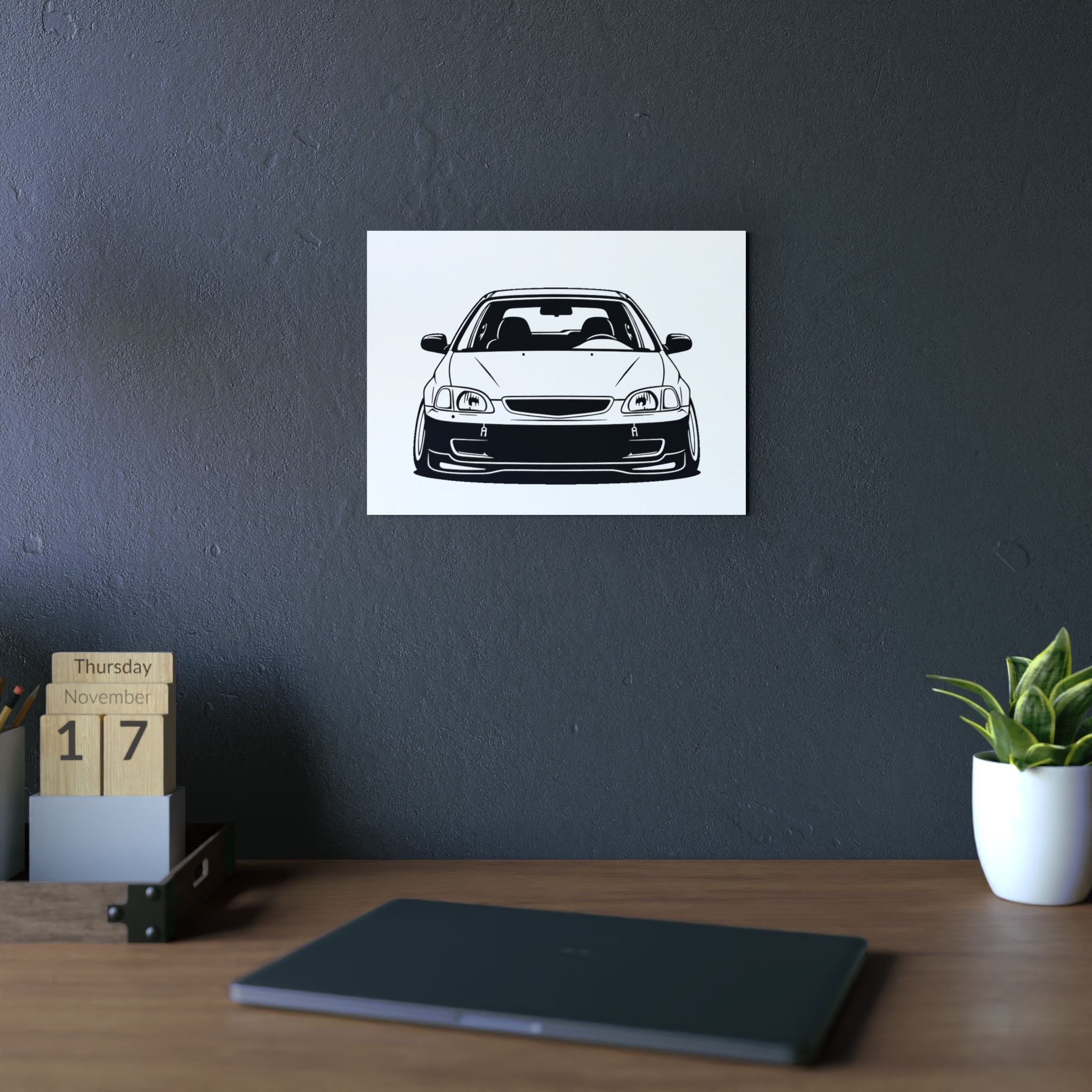 Honda Civic EK Hatch Metal Wall Sign