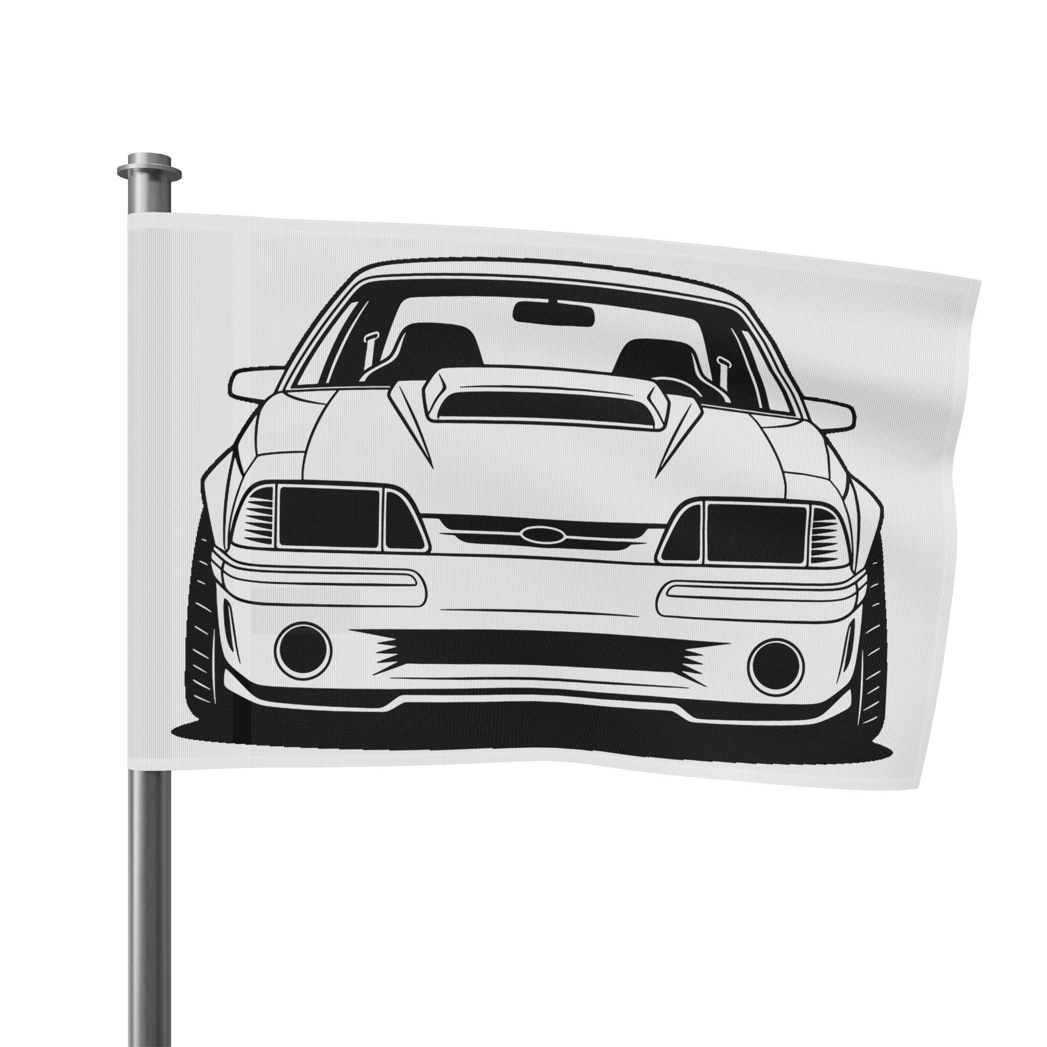 Ford Mustang Fox Body GT Garage Flag