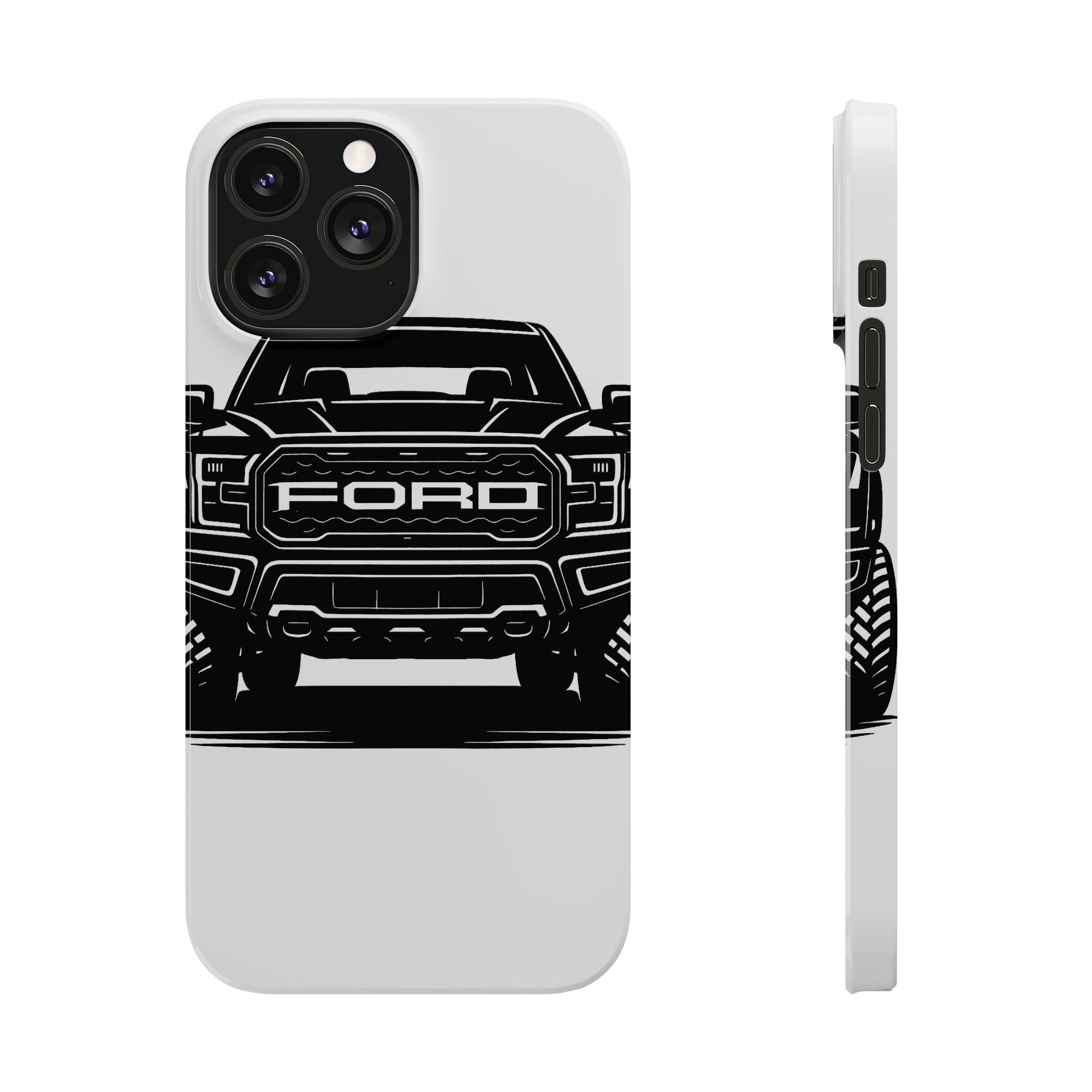 Ford Raptor (Gen 3) Slim Phone Case Greyscale