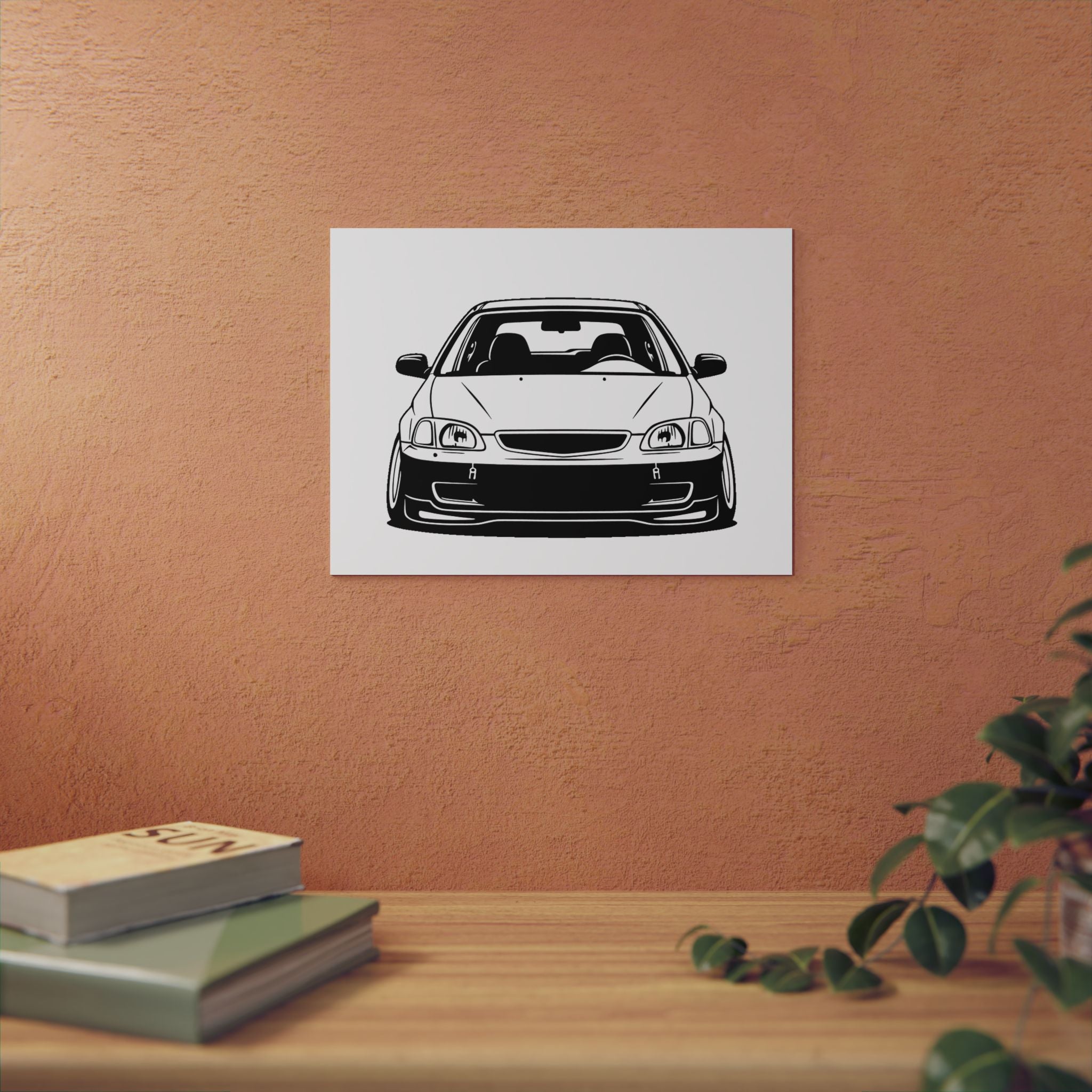 Honda Civic EK Hatch Metal Wall Sign