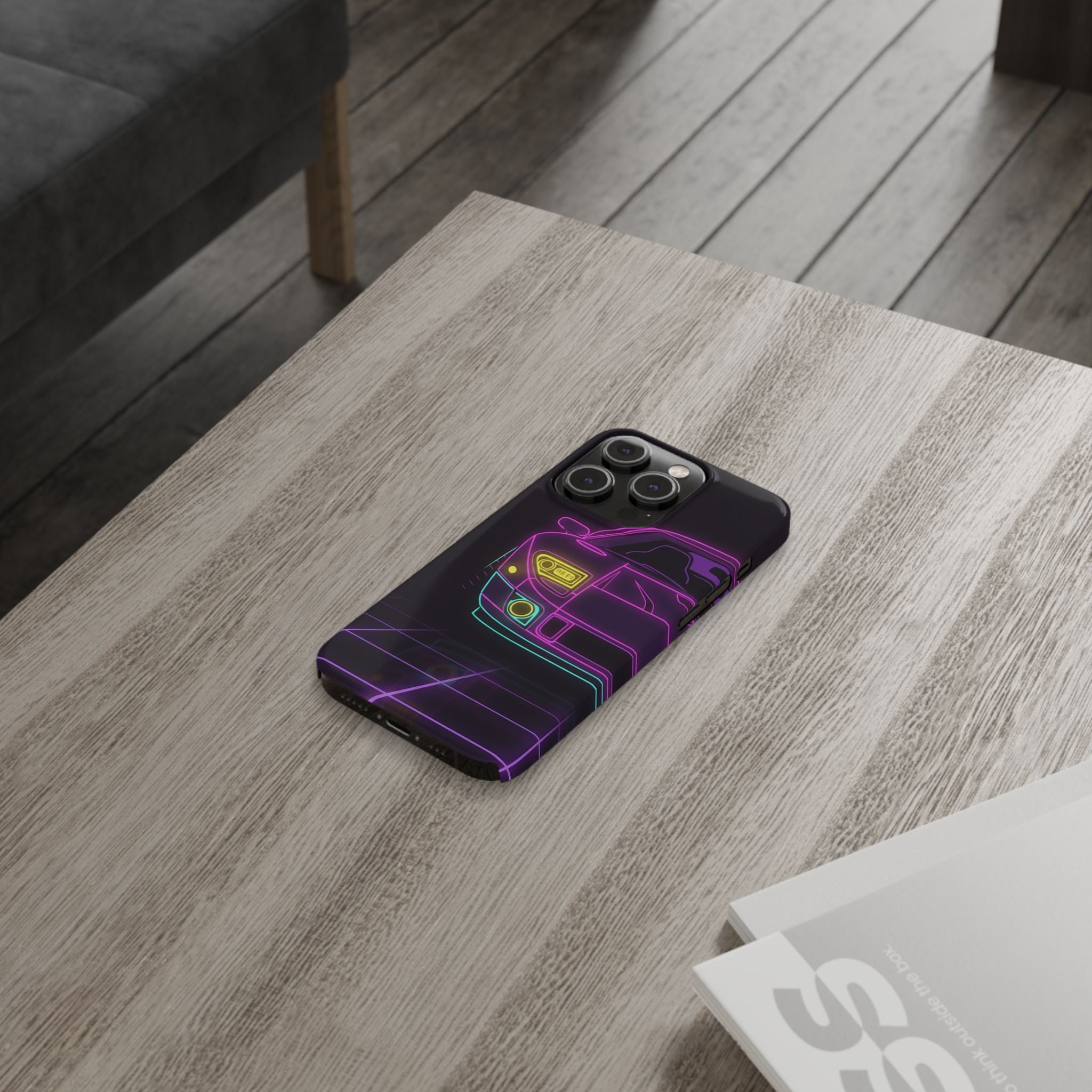 Ford GT40 (1964-69) Neon Synthwave Phone Case